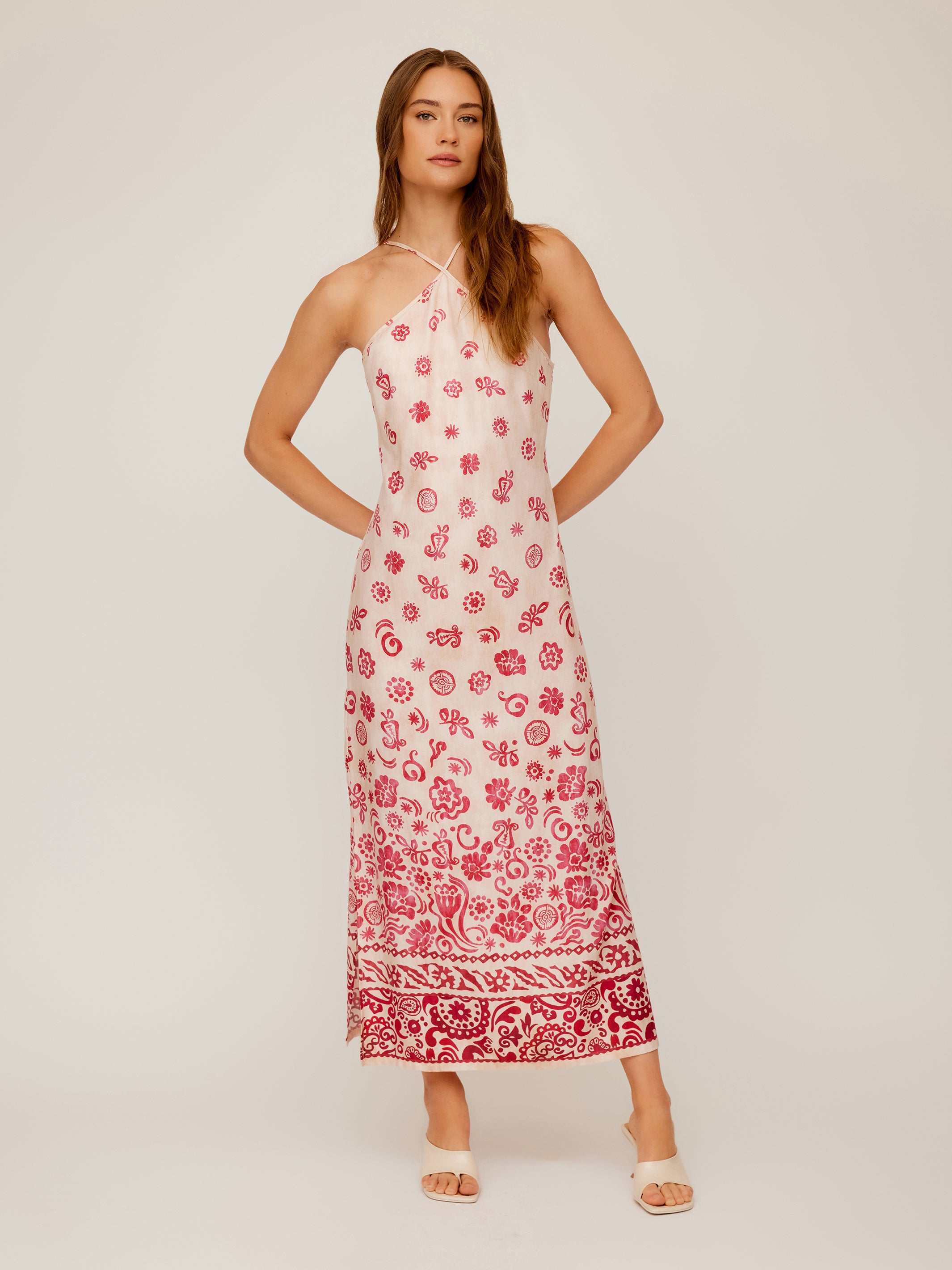 Jaylen Border Print Dress