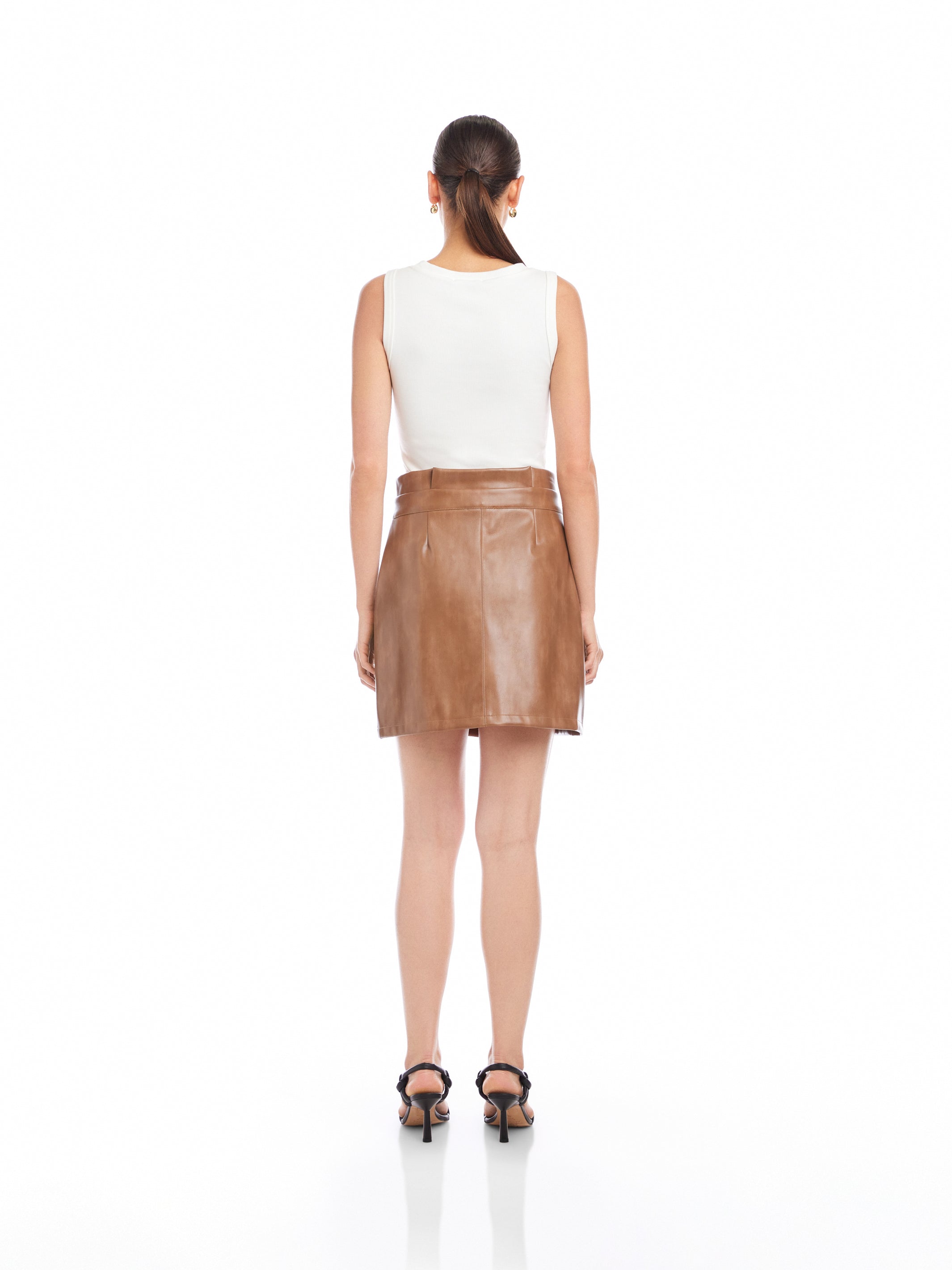 Kinsley Faux Leather Mini Skirt