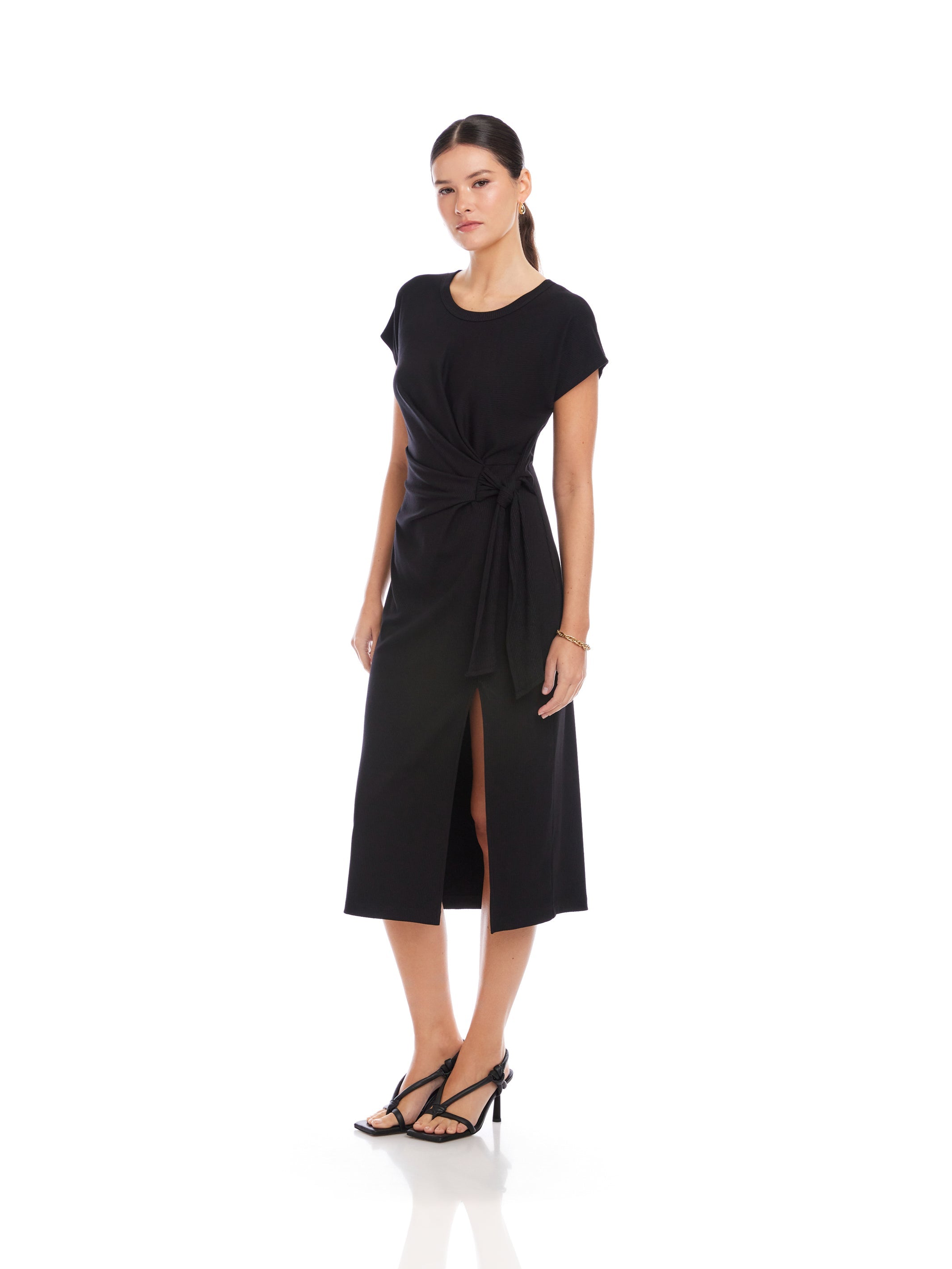 Marisa Side-Knot Midi Dress