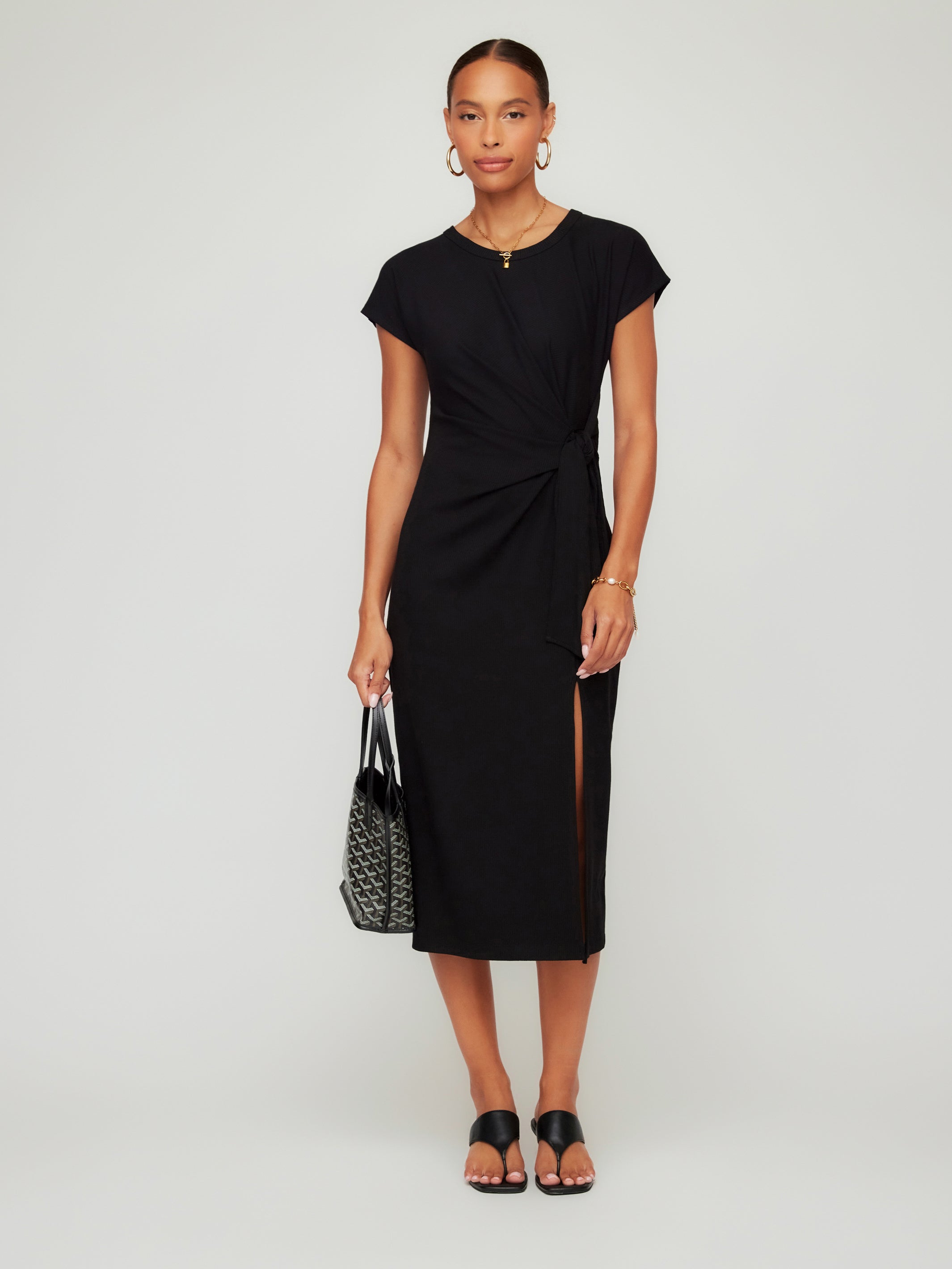 Marisa Side-Knot Midi Dress