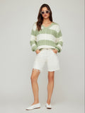 Avalee Stripe Cable Sweater
