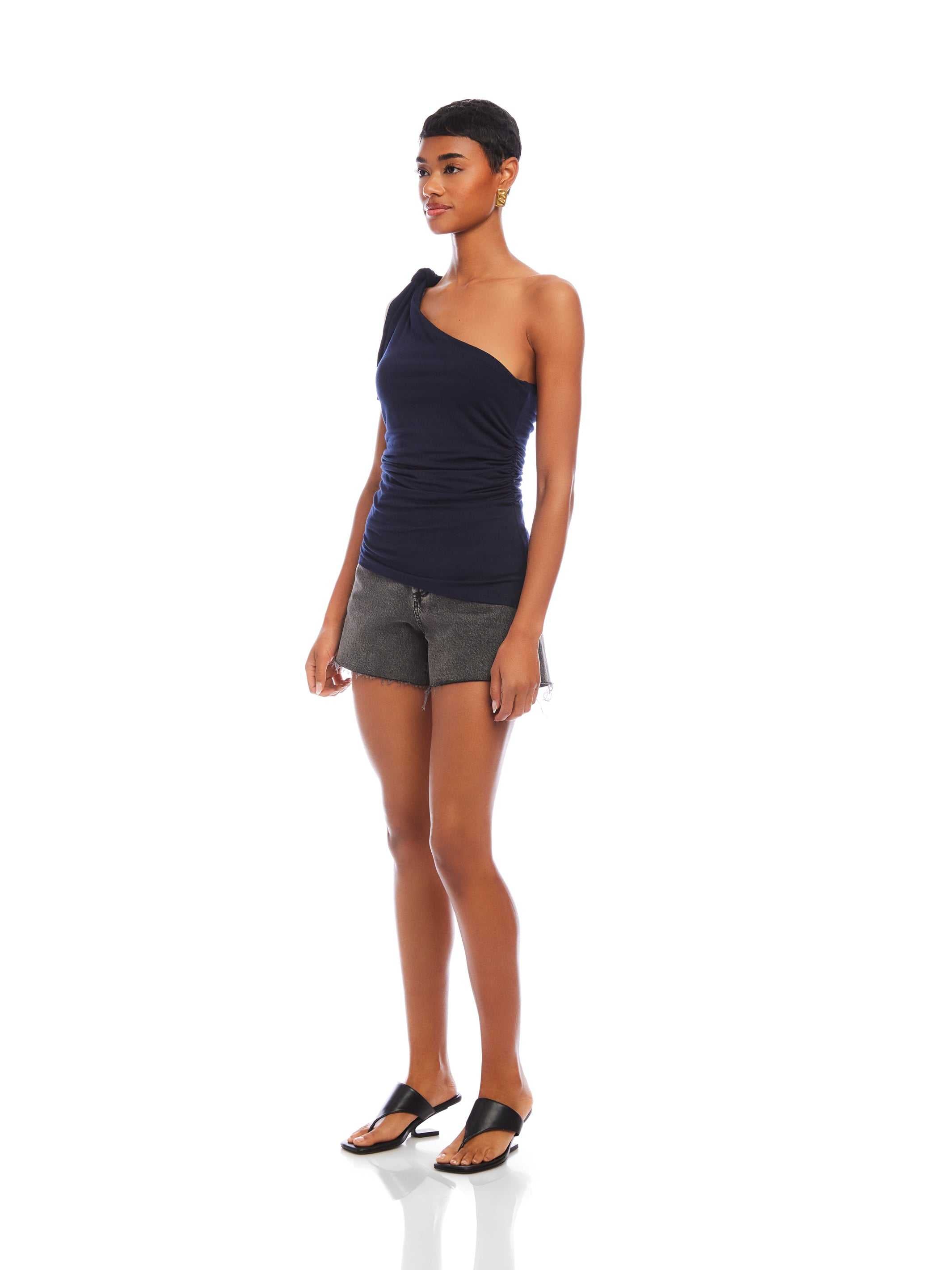 Harper One-Shoulder Tie-Top