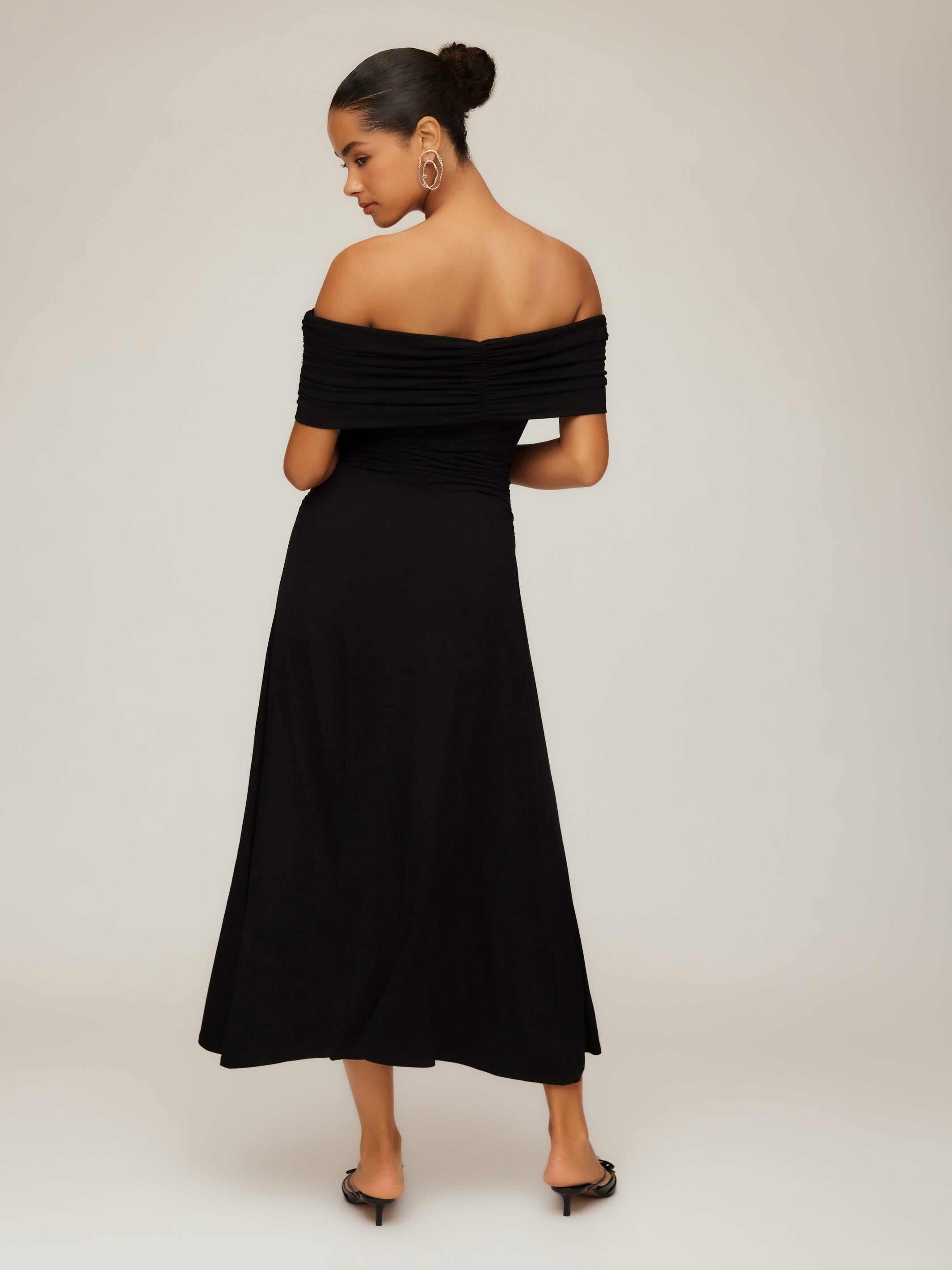 Ella Off-The-Shoulder Midi Dress