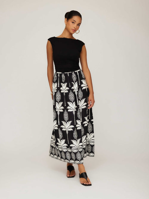 Carina Long Contrast Dress