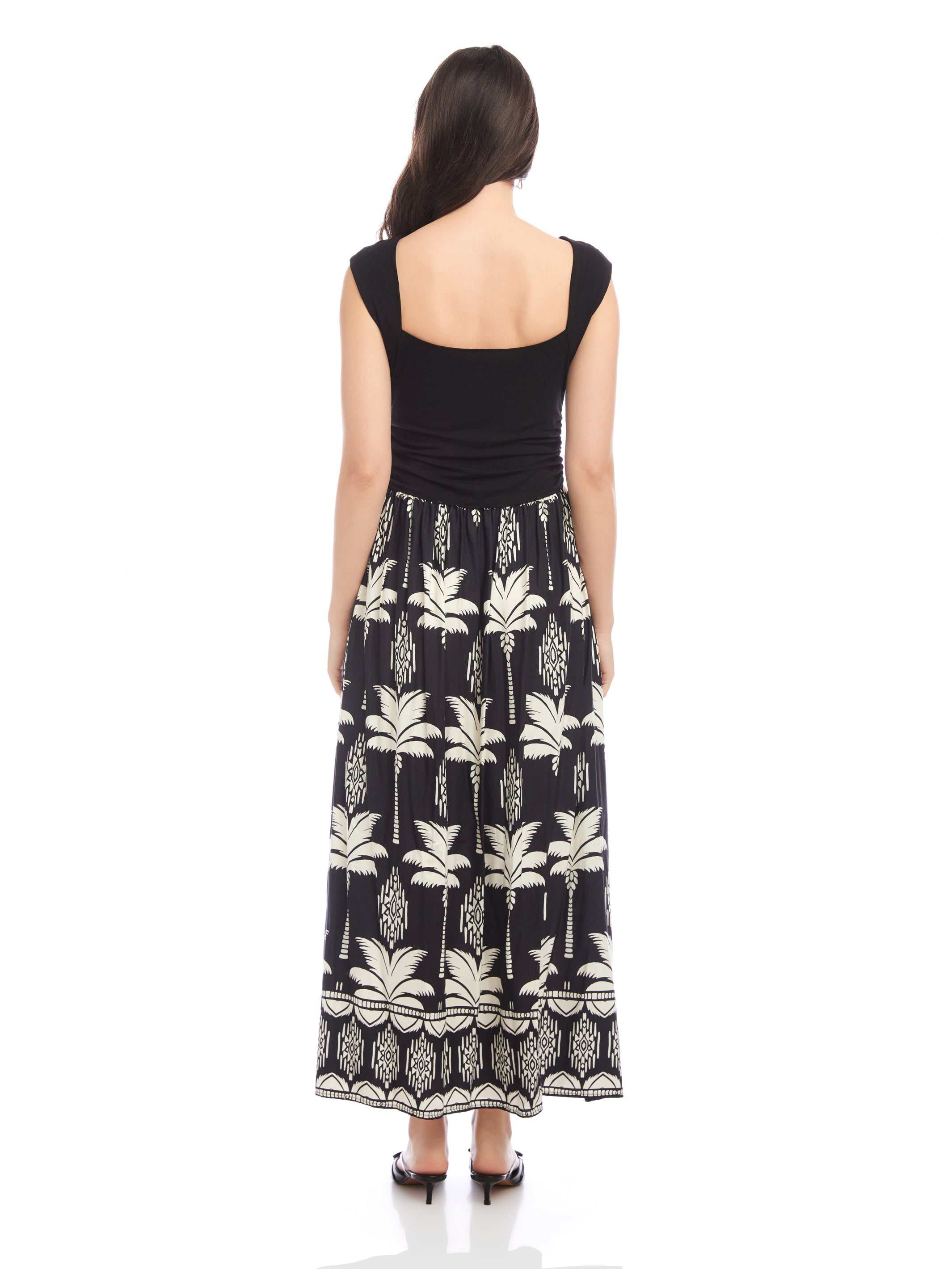 Carina Long Contrast Dress