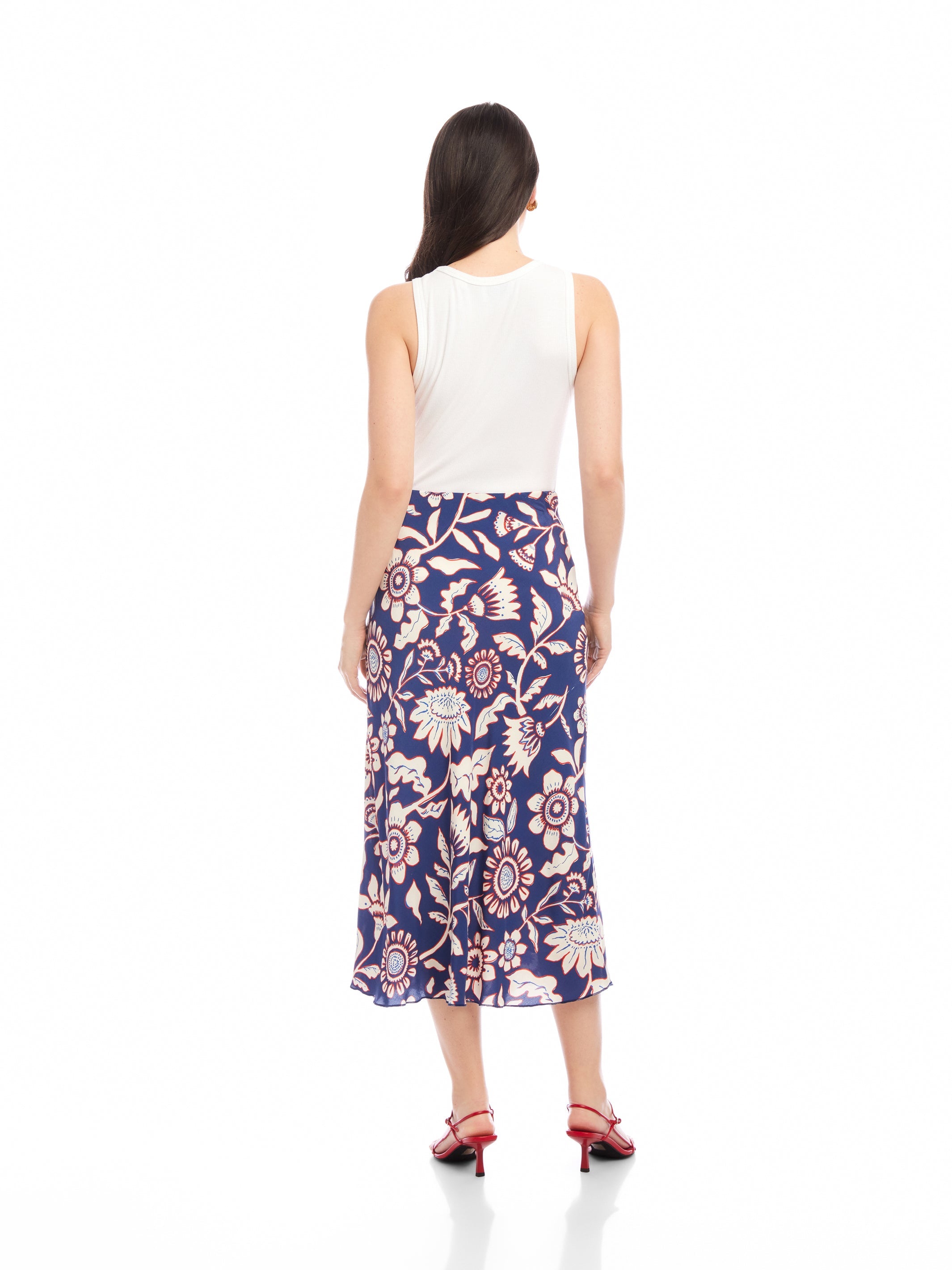 Mia Bias Midi Skirt