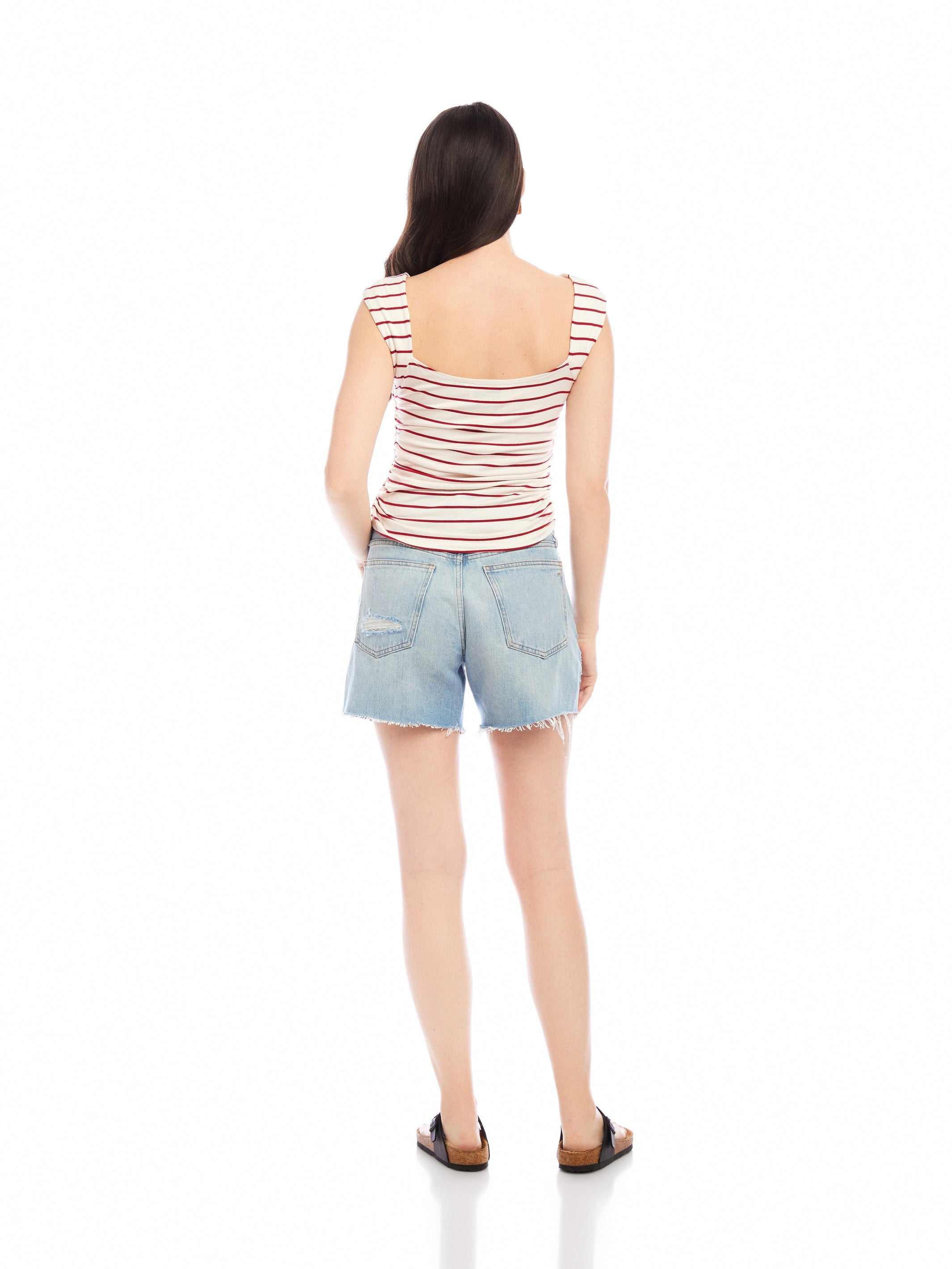 Tasha Side-Shirred Top