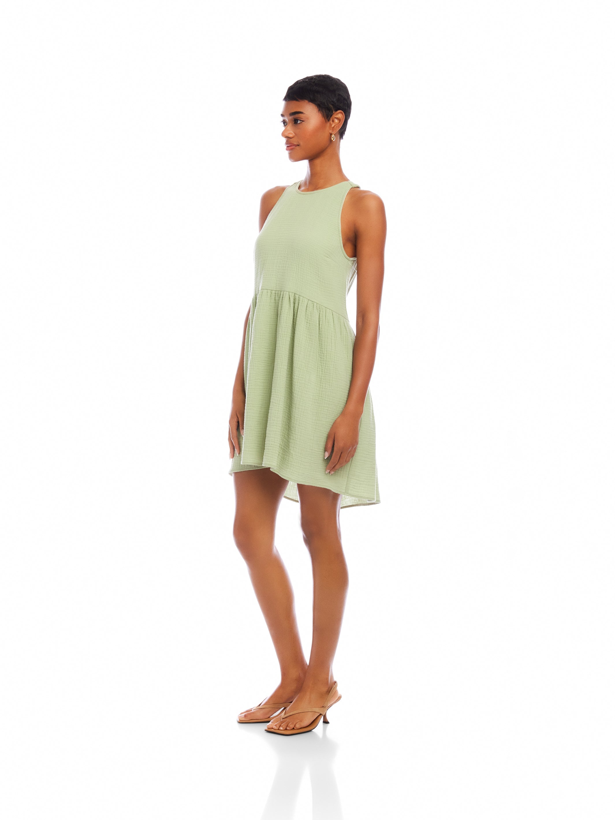 Cianni Tie-Neck Dress