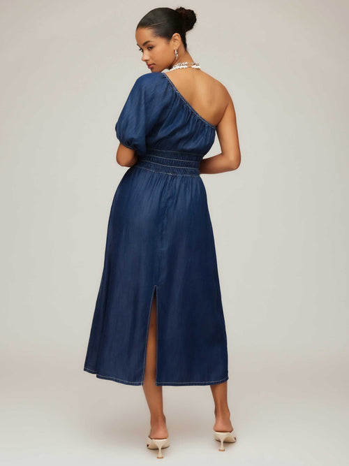 Abilene One-Shoulder Midi Dress