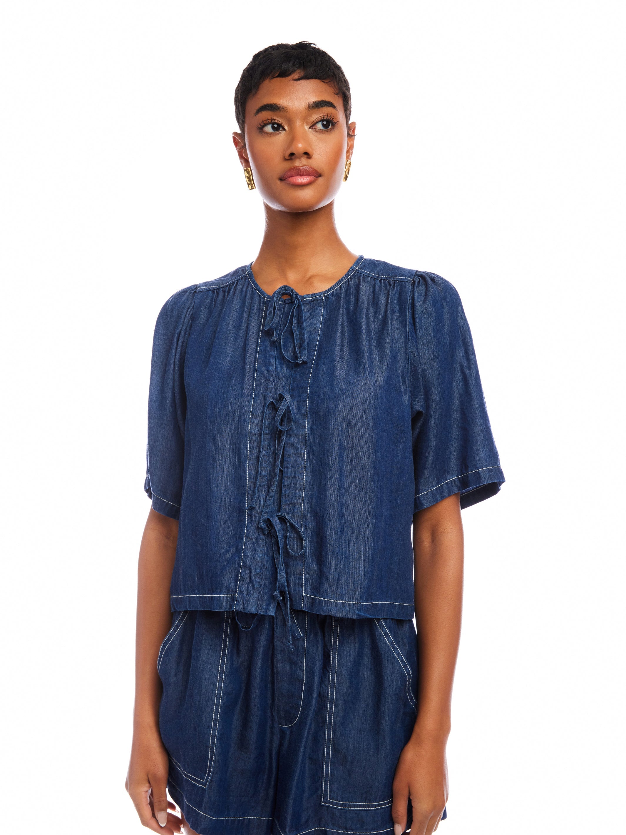 Nadine Bow Detail Top