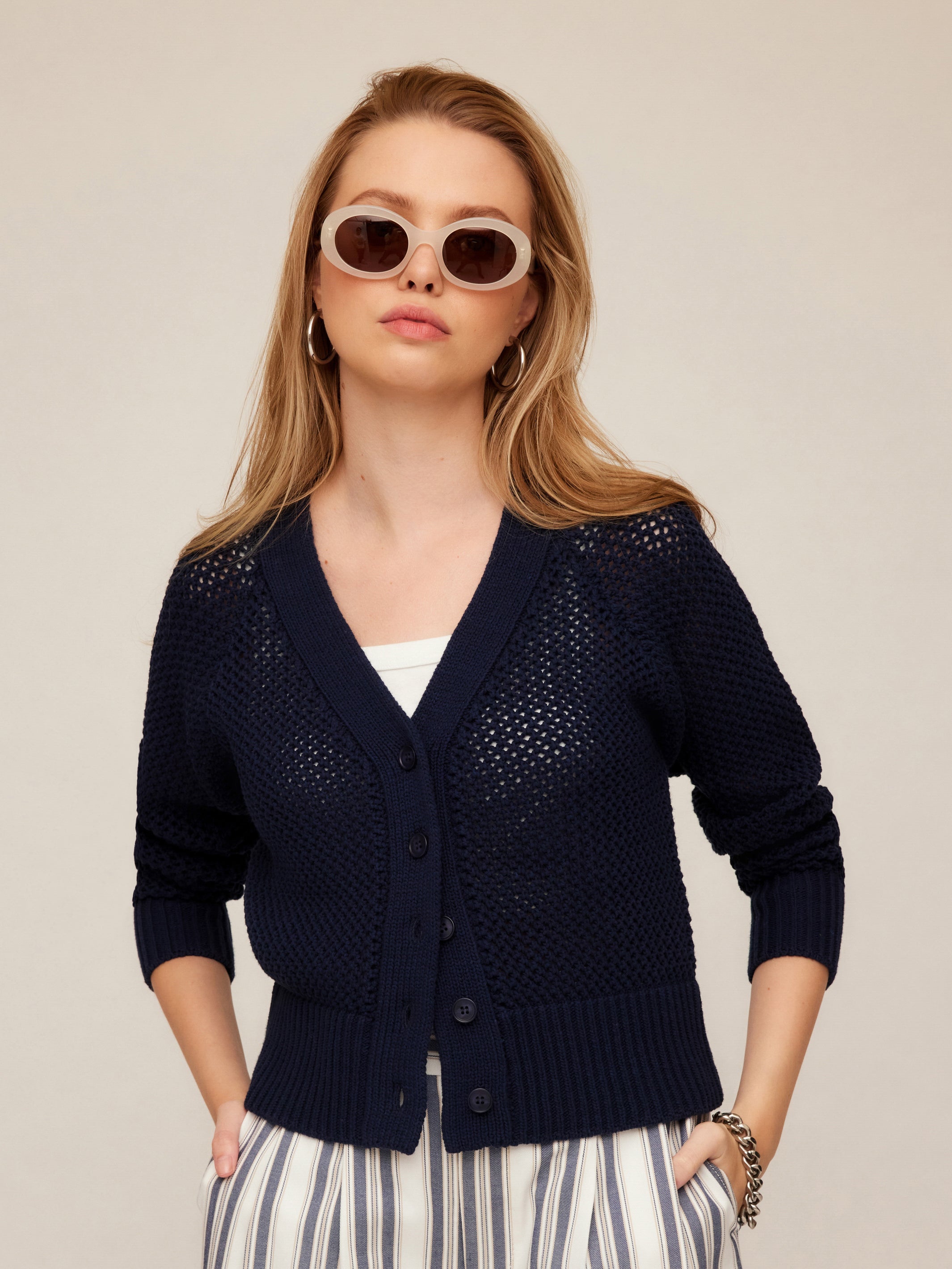 Ellen Crochet Cardigan Sweater