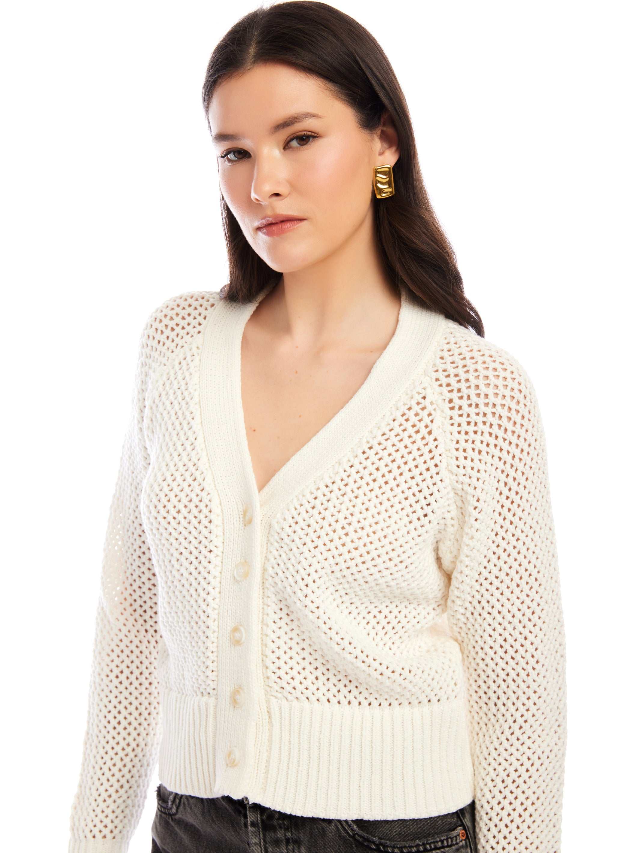 Ellen Crochet Cardigan Sweater