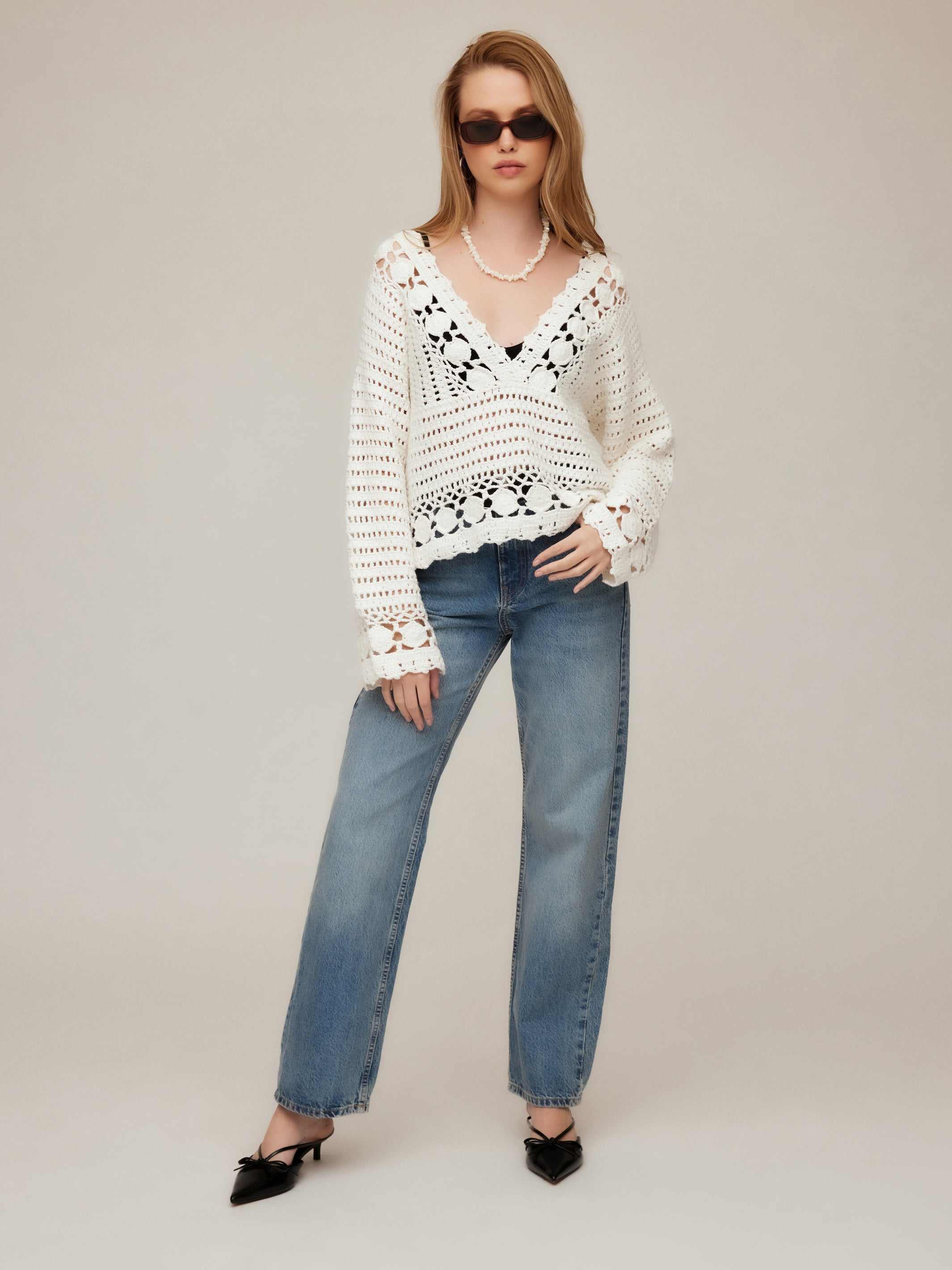 Nila Hand Crochet Pullover