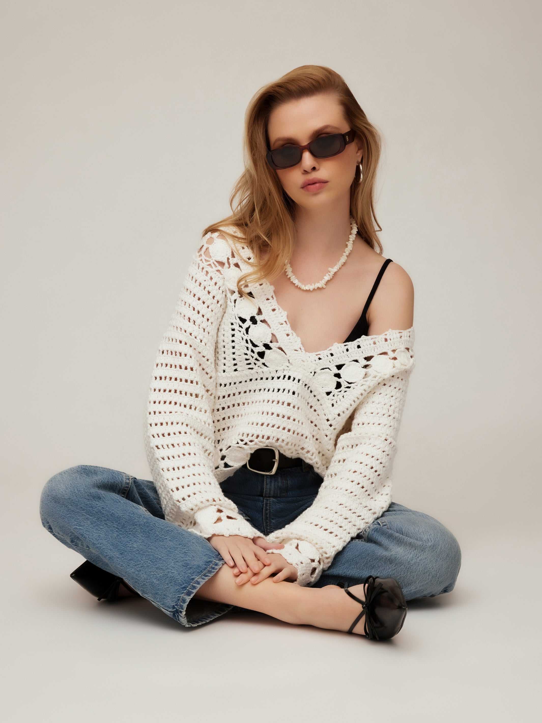 Nila Hand Crochet Pullover