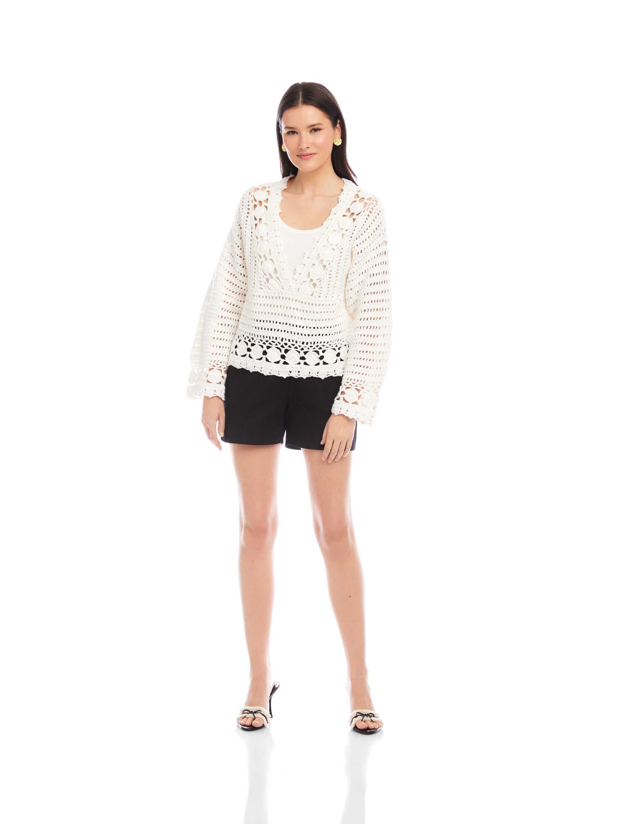 Nila Hand Crochet Pullover