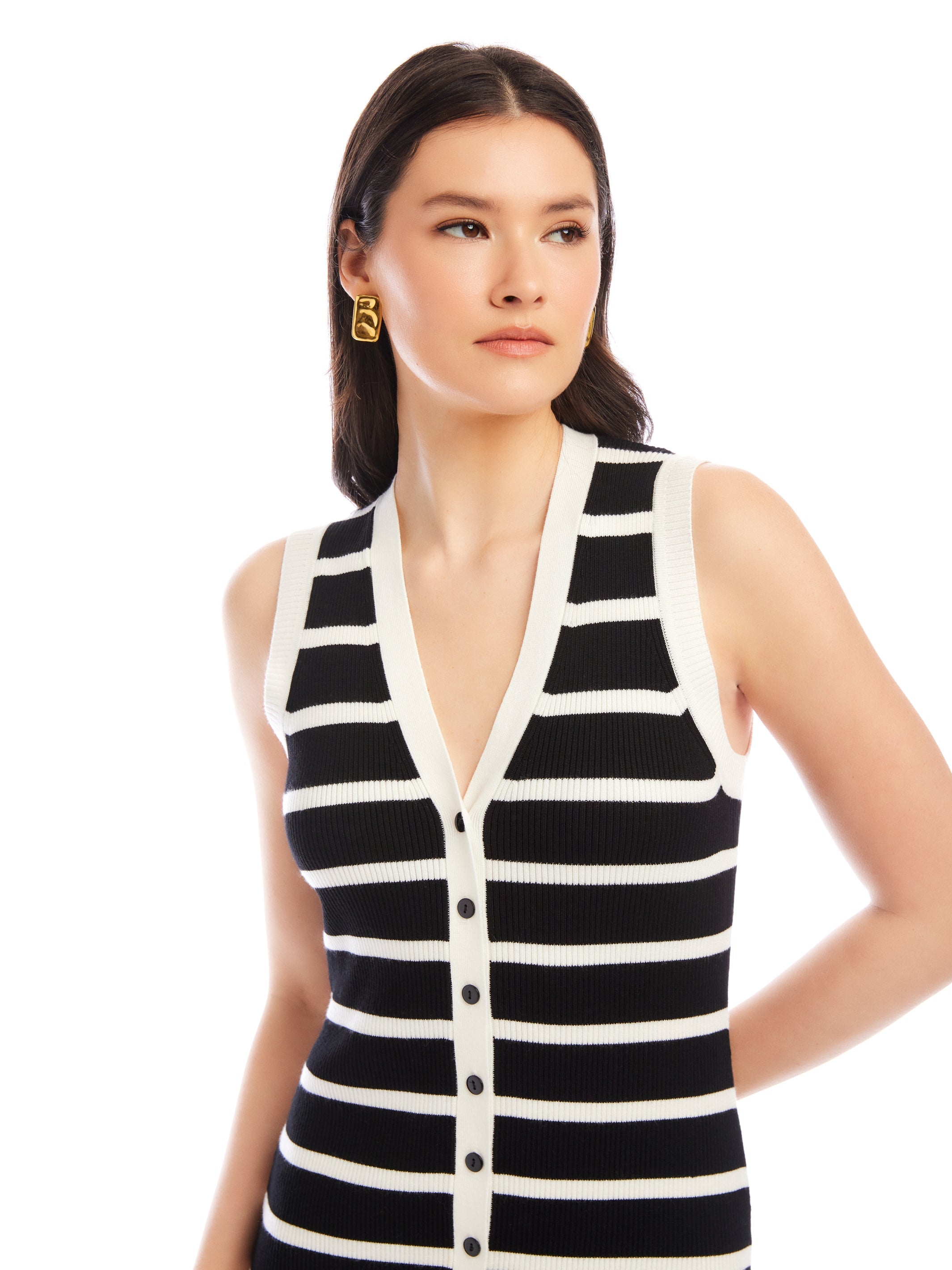 Jenna V-Neck Sweater Dress