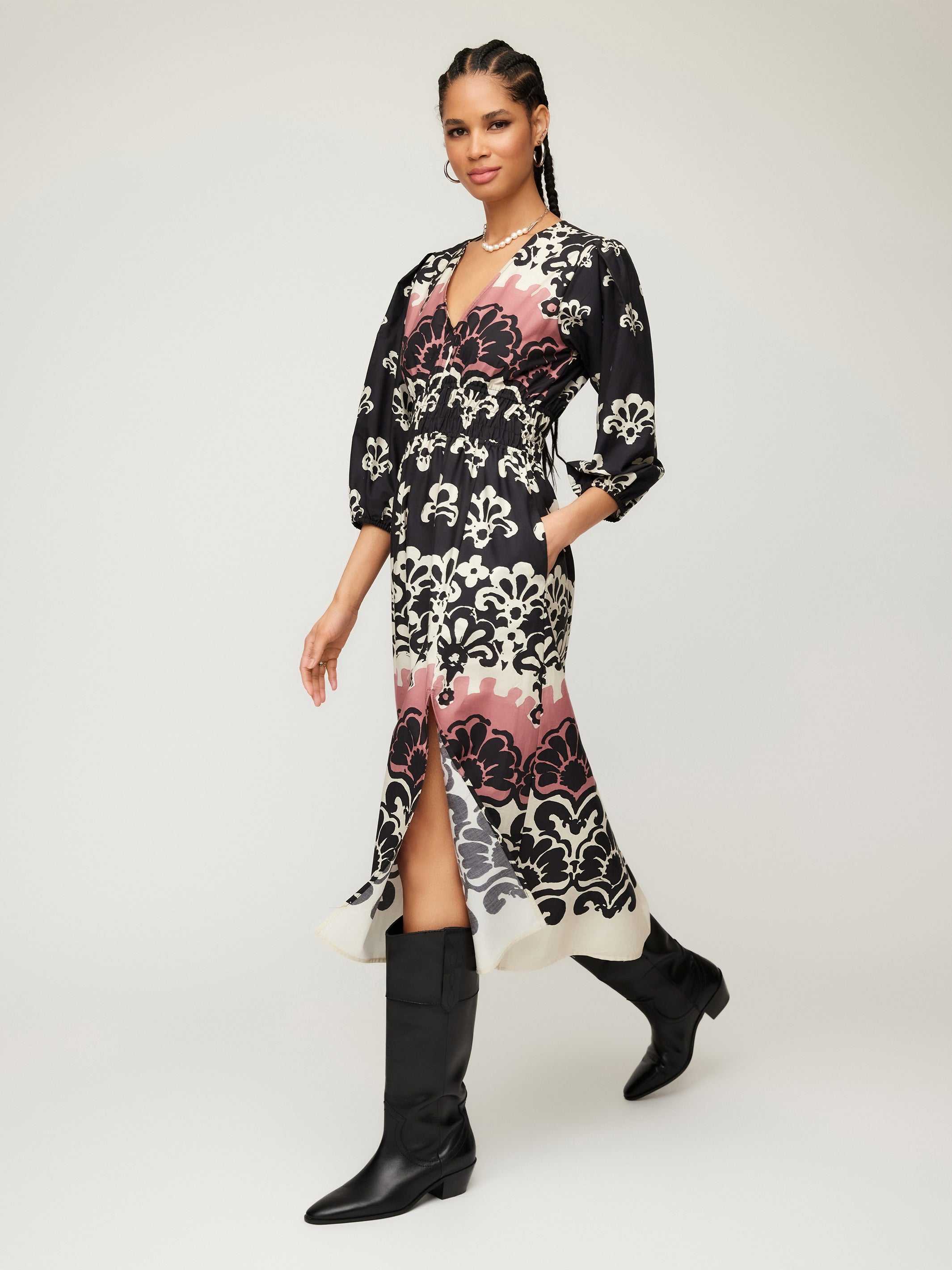 Lizbeth Shirred Waist Dress