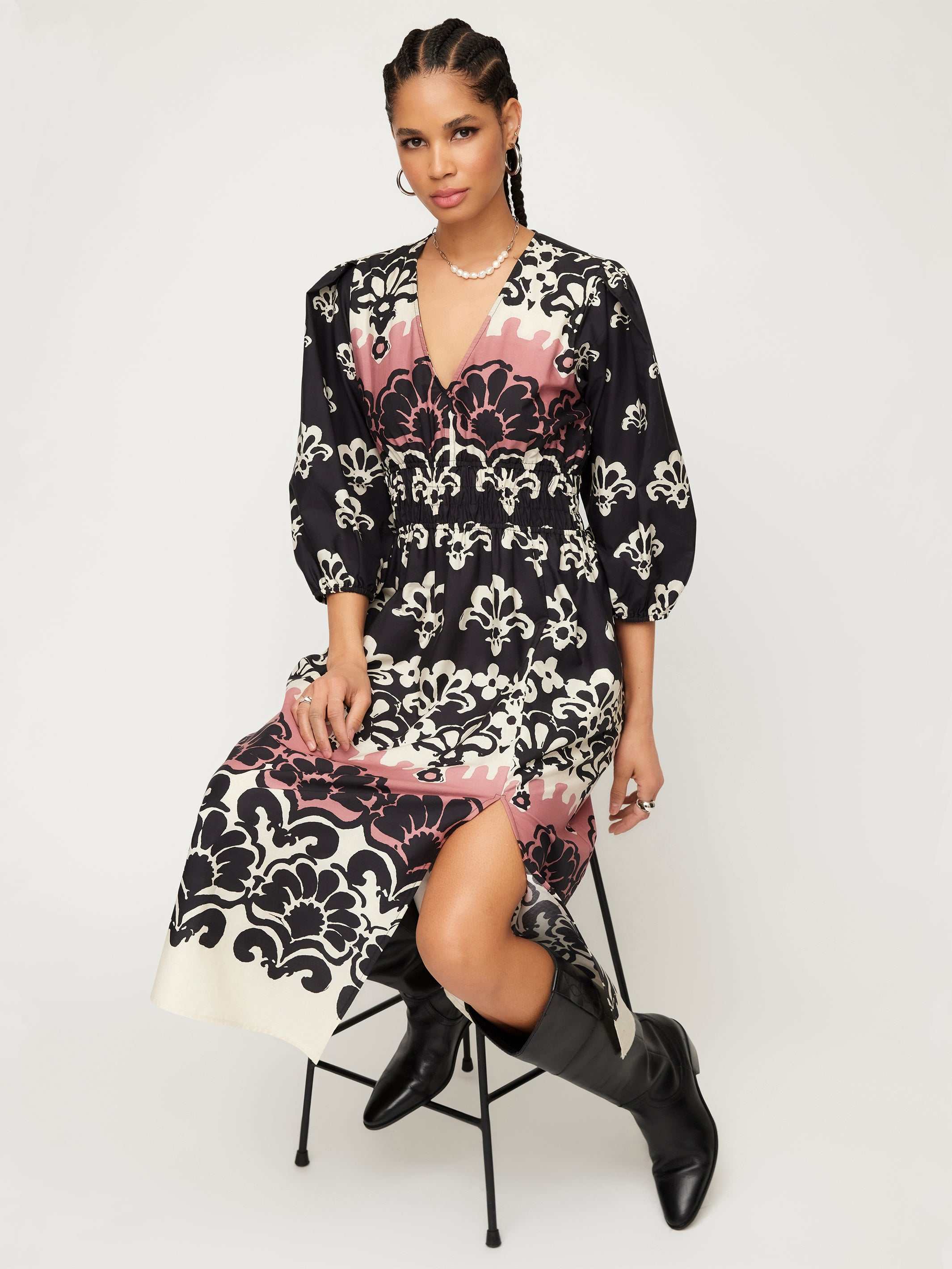 Lizbeth Shirred Waist Dress