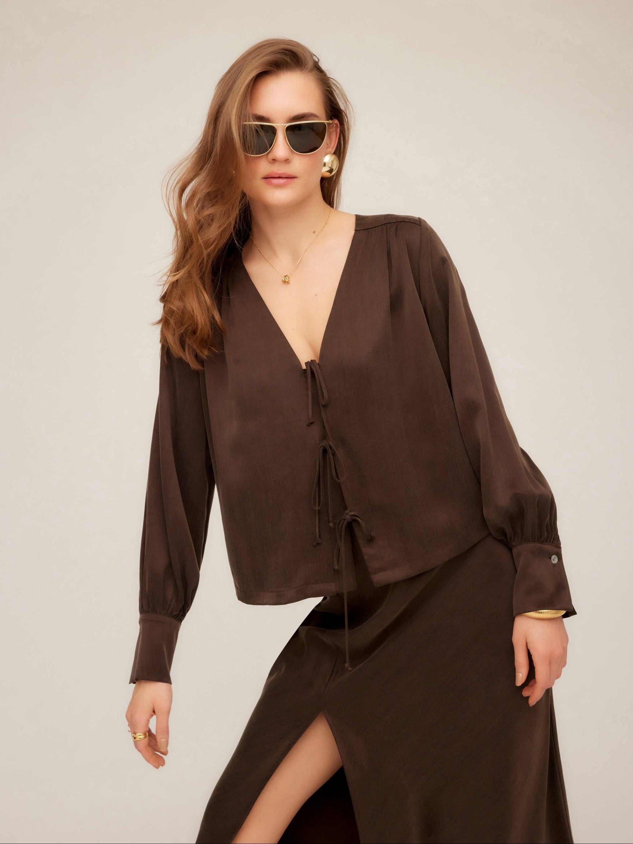 Kayla Bow Detail Blouse