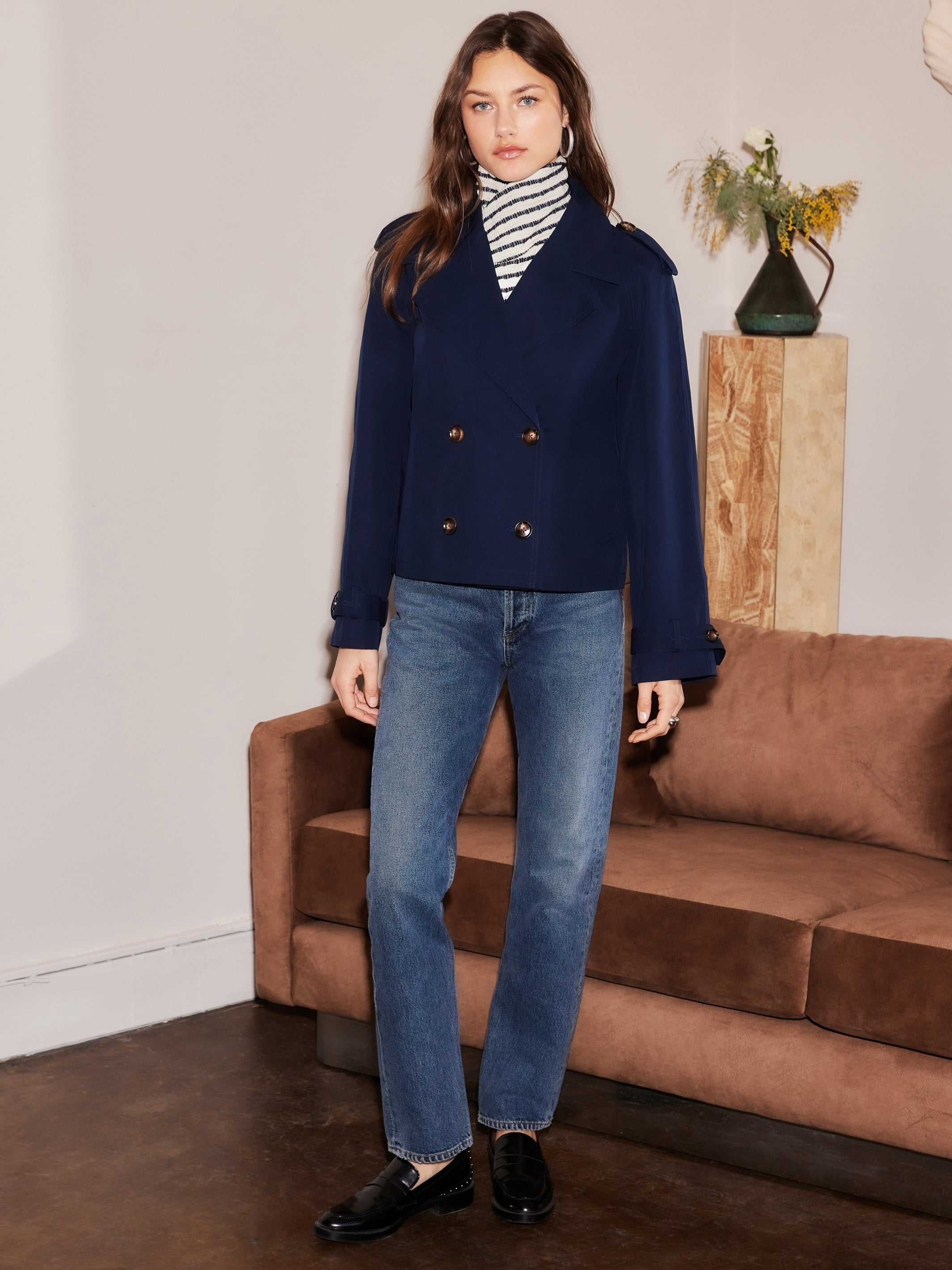 Chelsea Cropped Trench Jacket