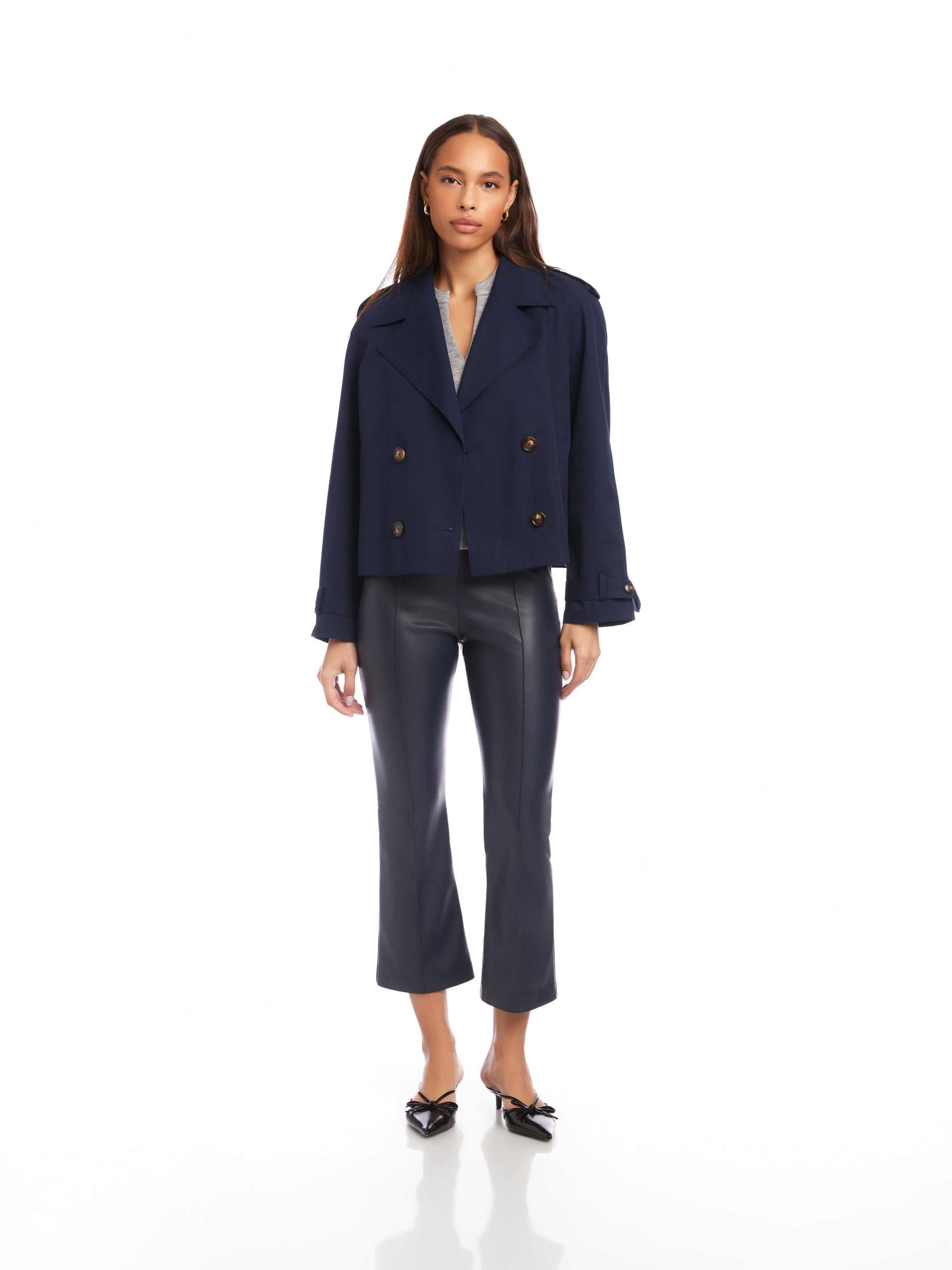 Chelsea Cropped Trench Jacket