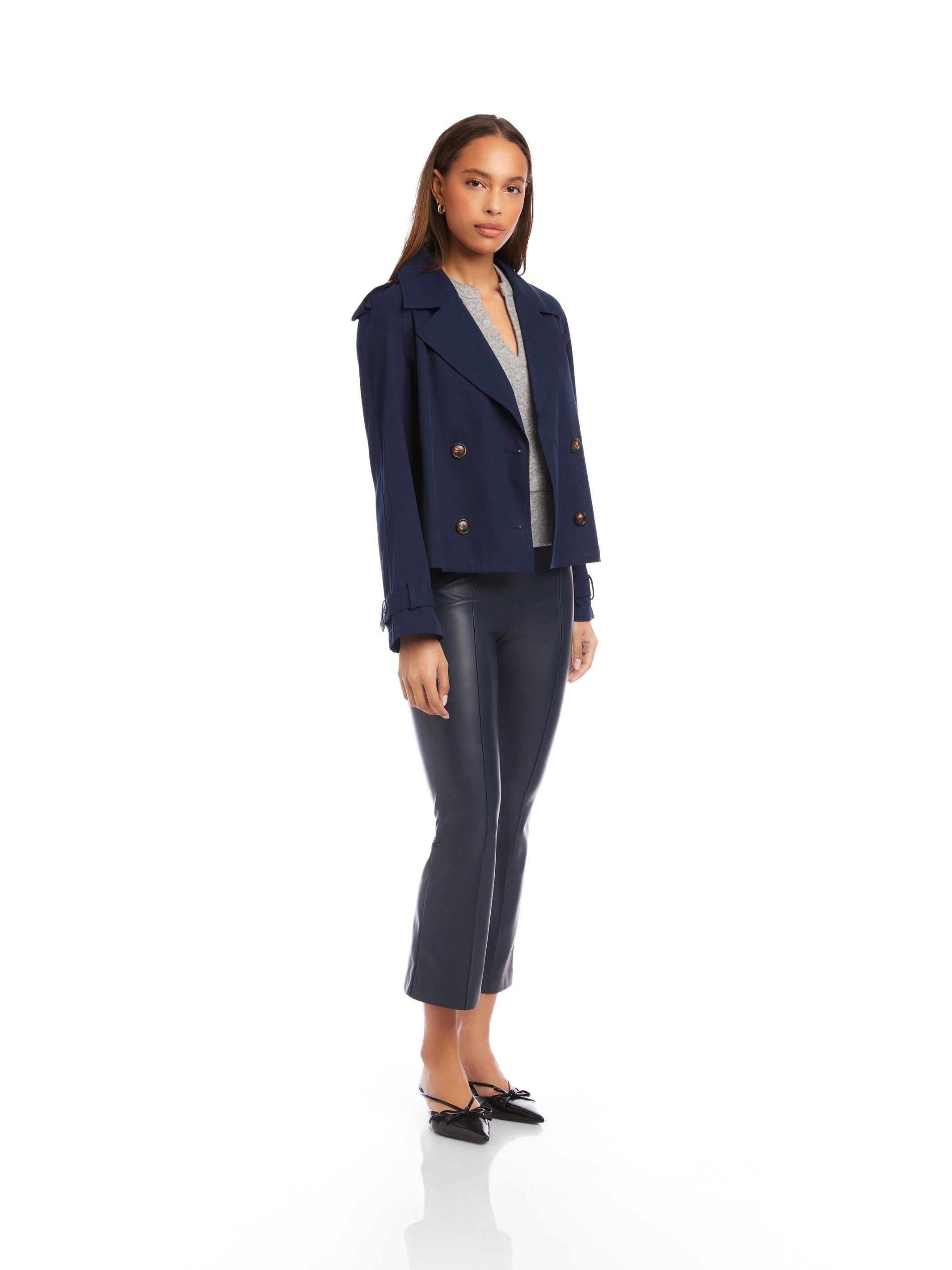 Chelsea Cropped Trench Jacket