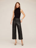 Faux Leather Cropped Pants