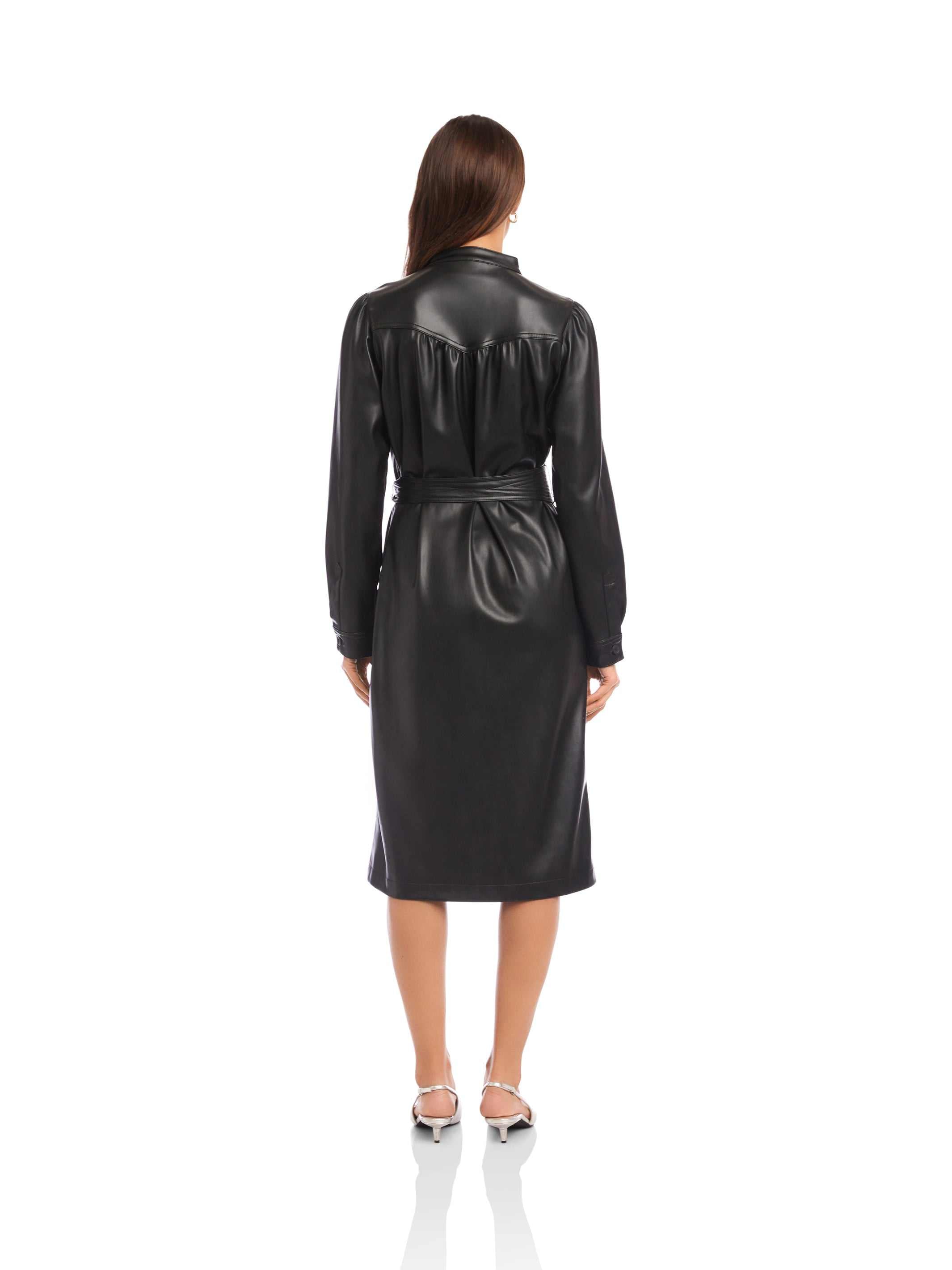 Jennifer Faux Leather Dress
