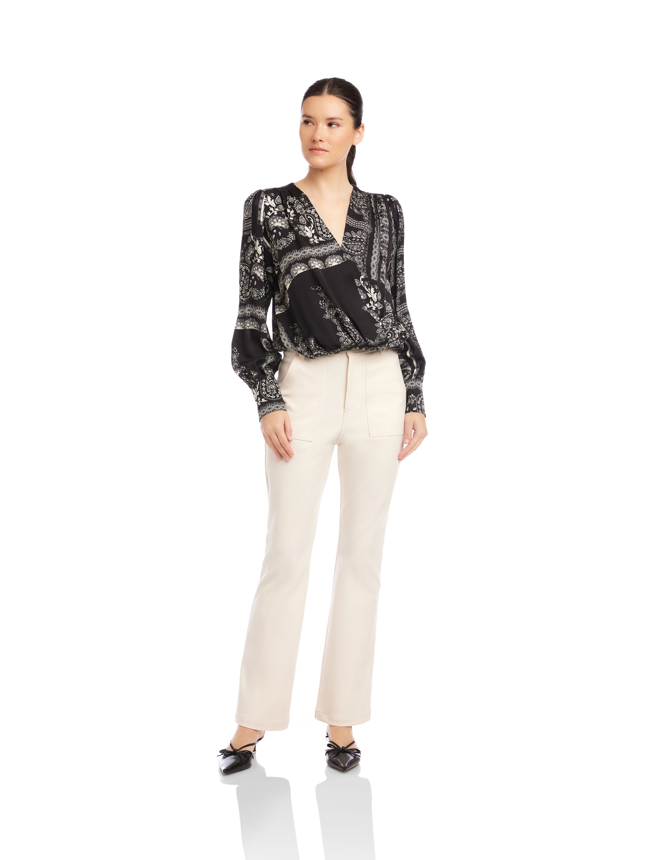 Ines Drape Front Top