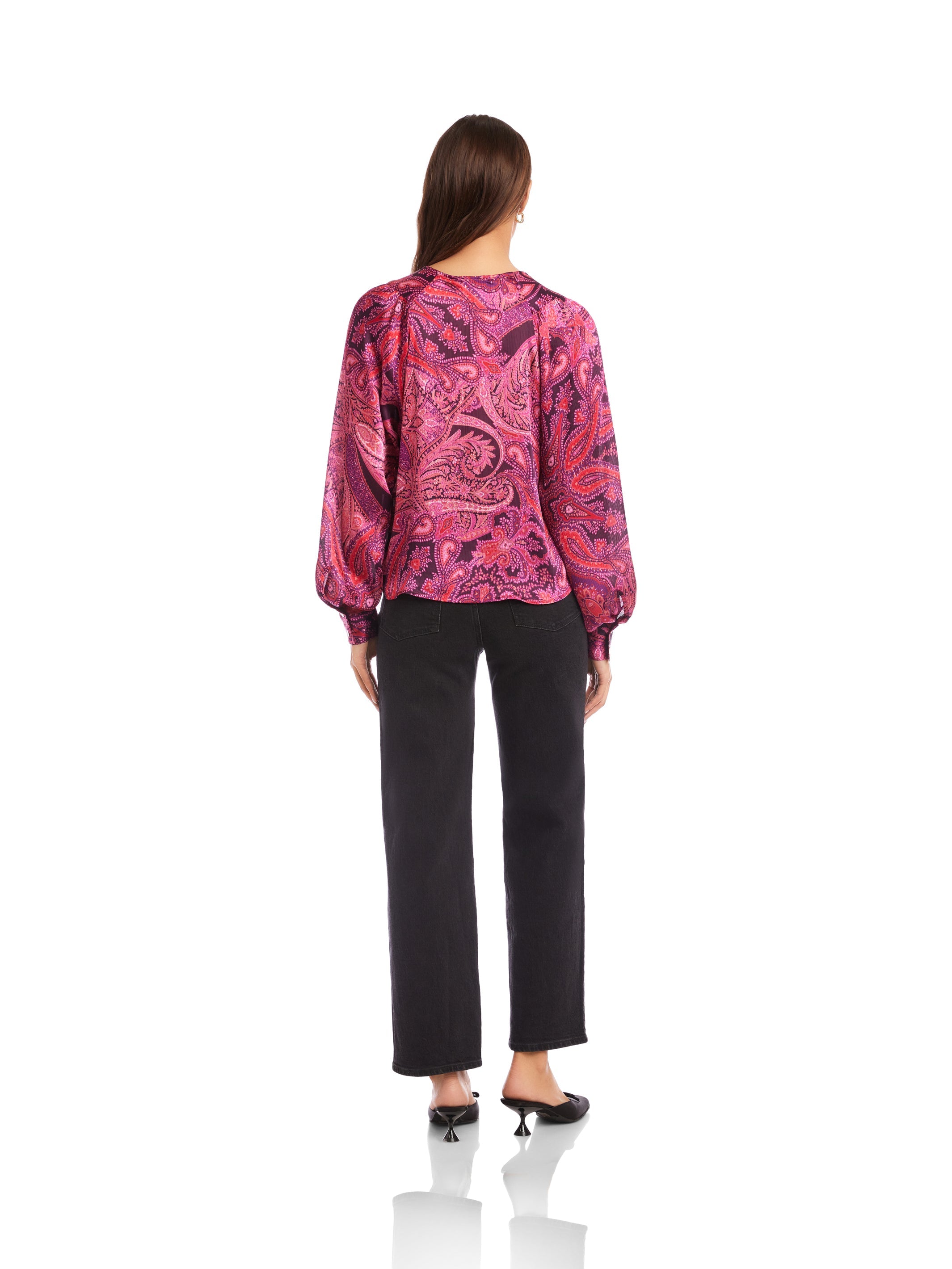 Natasha V-Neck Puff Sleeve Top