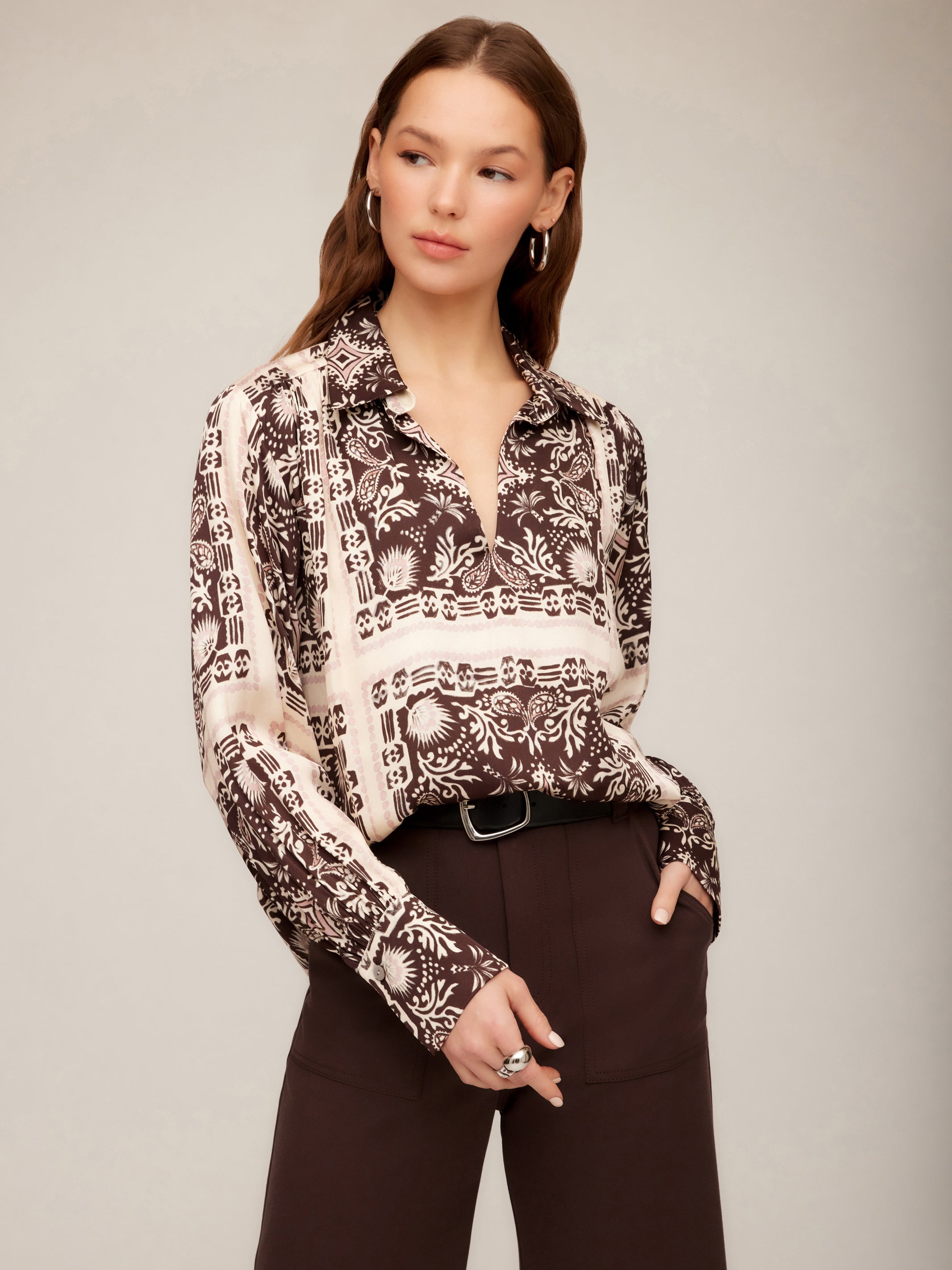 Tess Half Placket Shirt