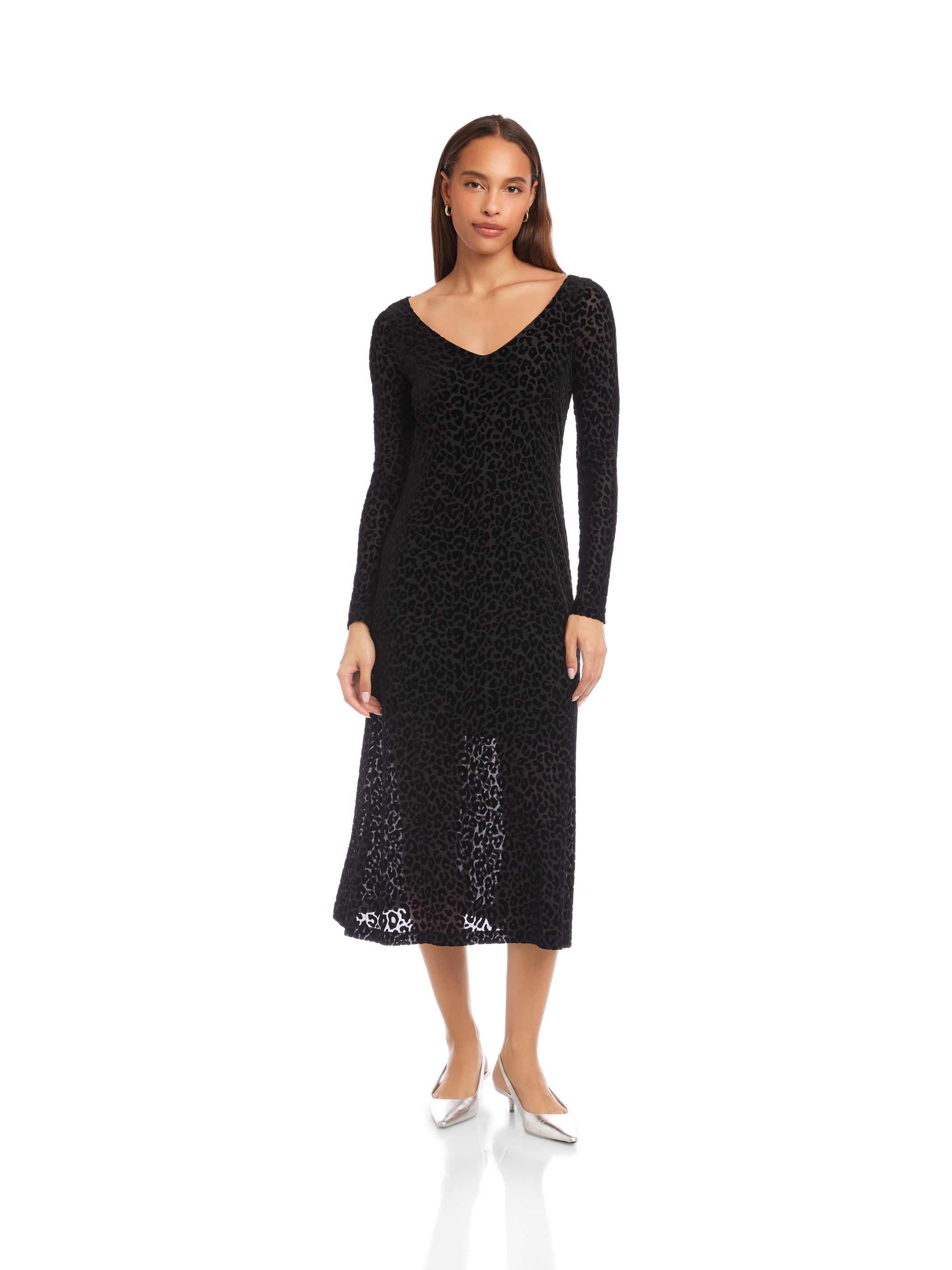 Julia Velvet Burnout Dress