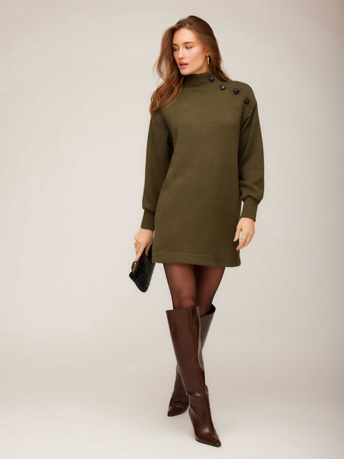 Brenna Mock Neck Dress