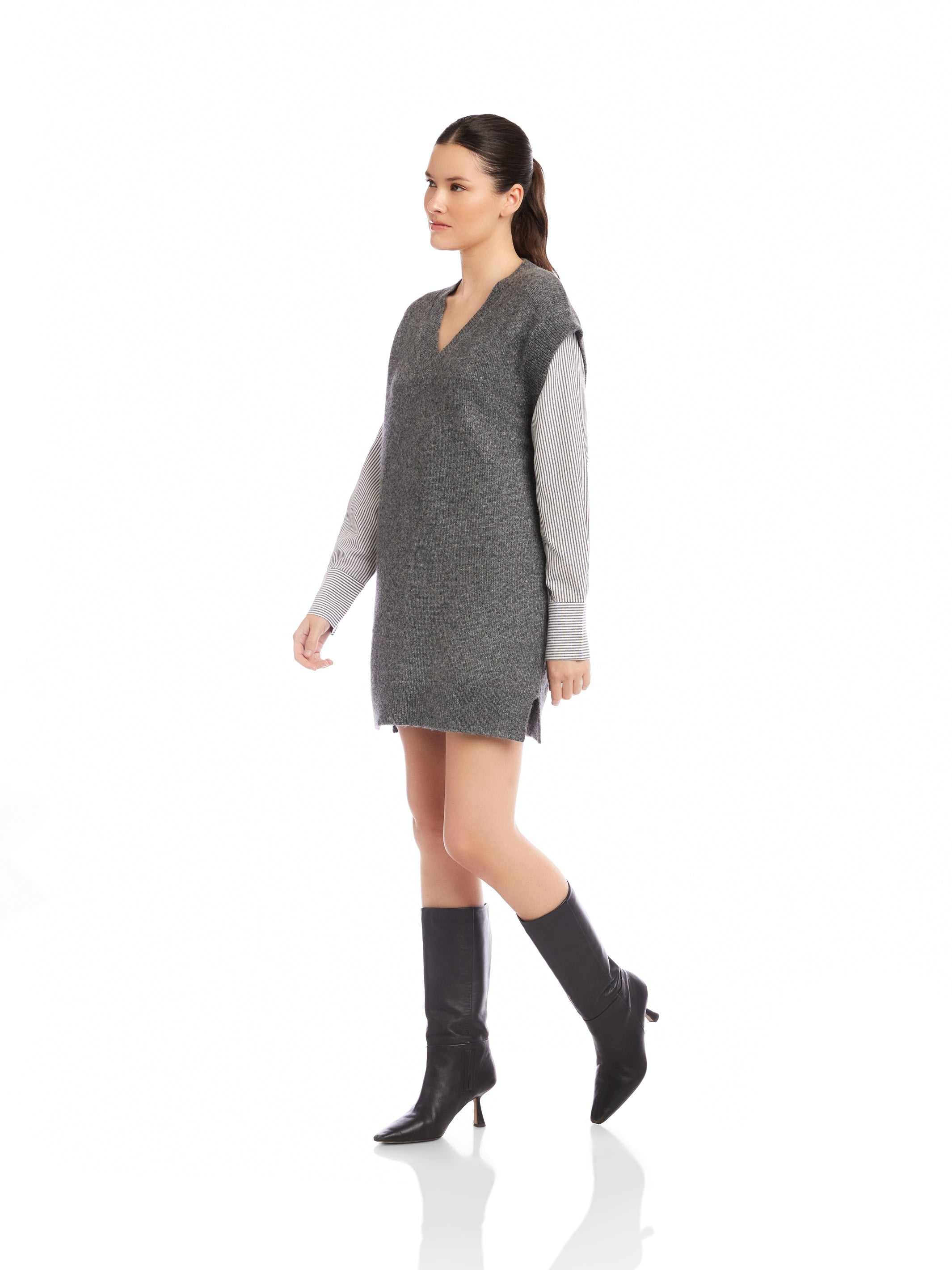 Sally Mixed Media Dress