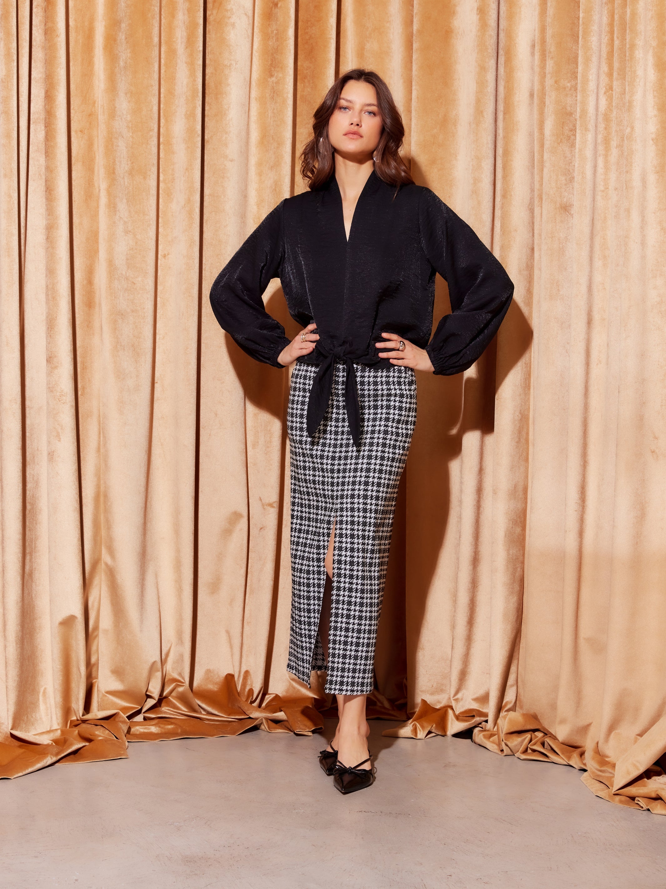 Scarlet Tie-Front Top