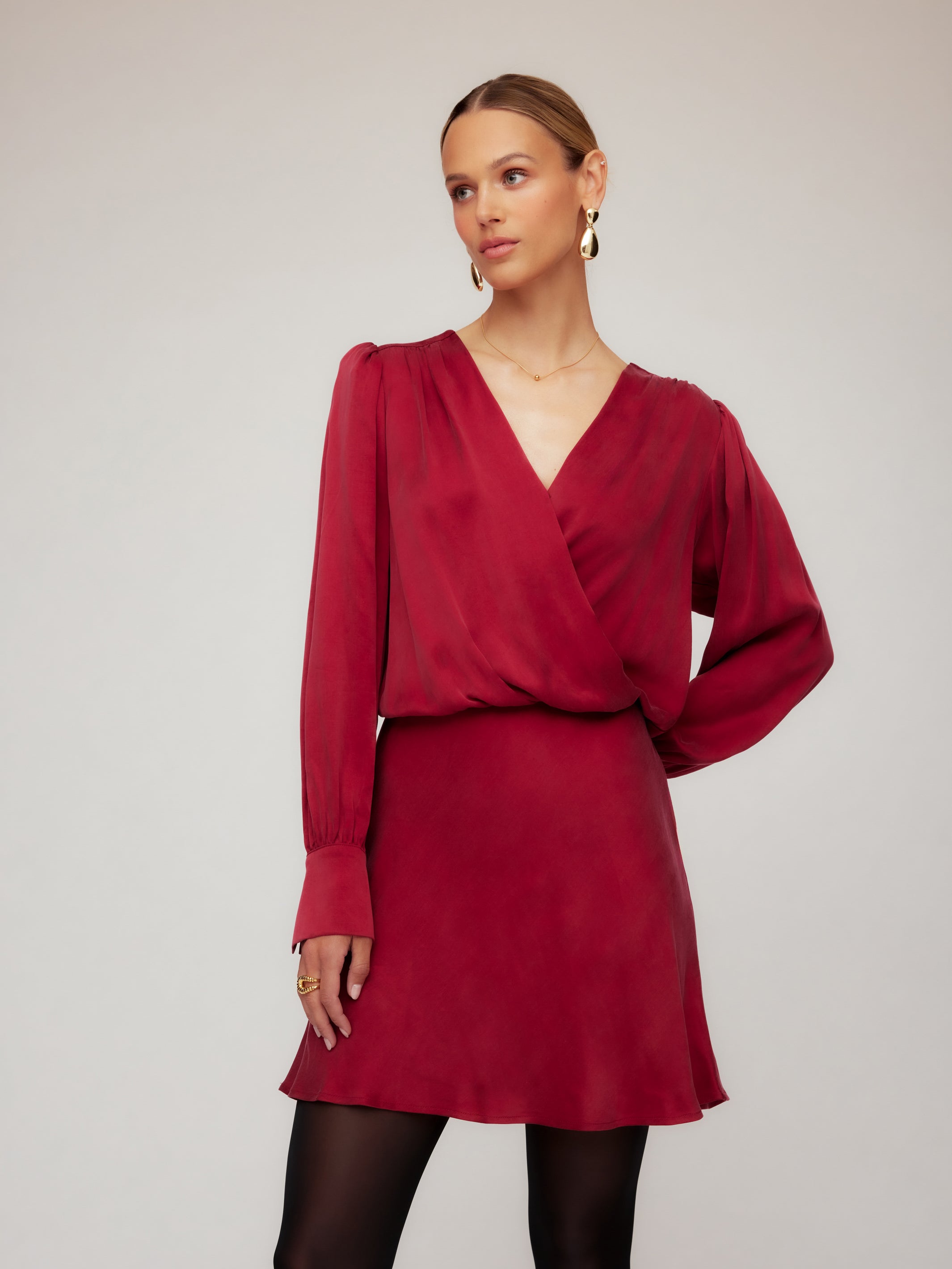 Denise Drape Front Dress