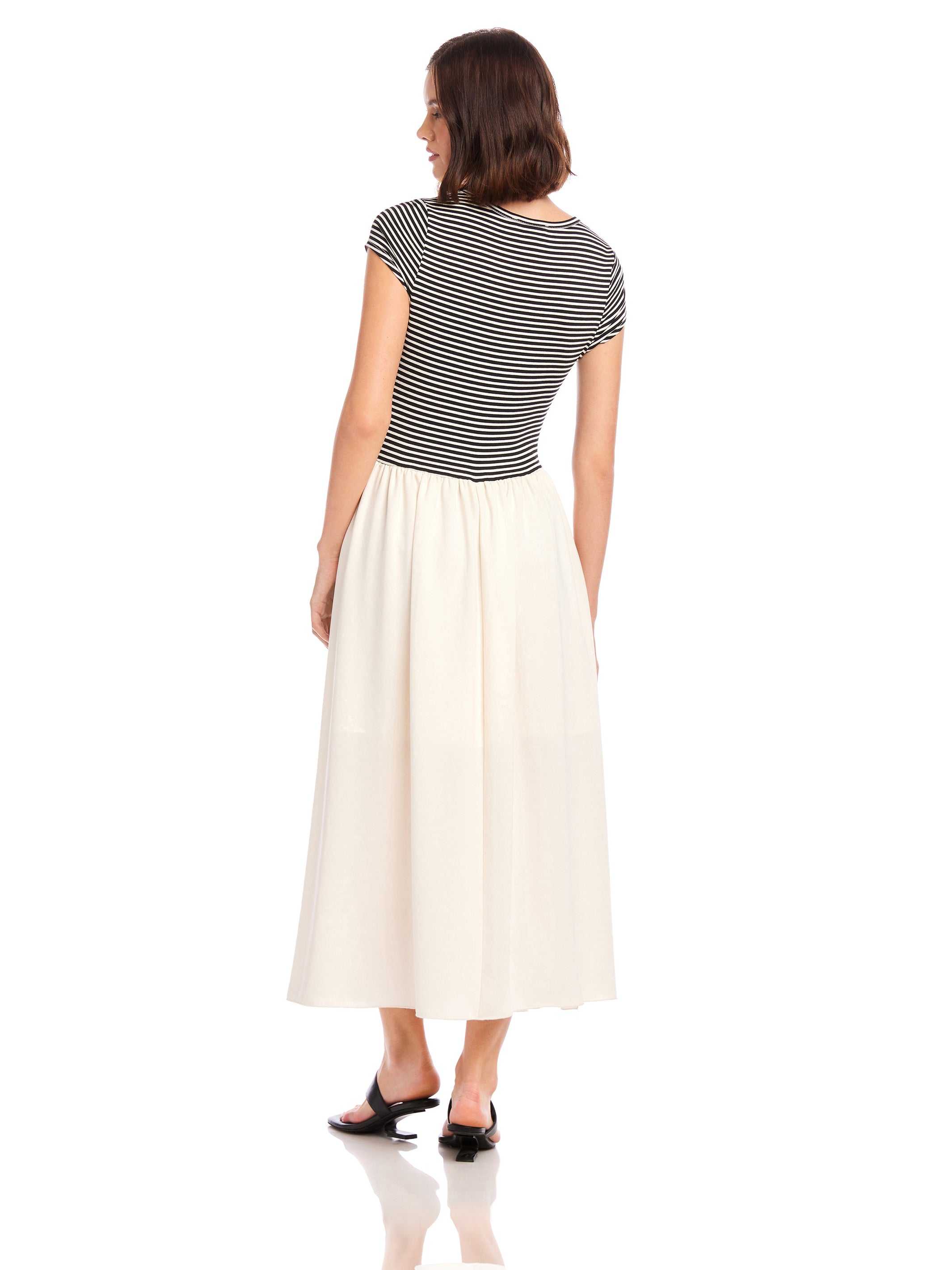 Contrast Hem Sylvie Dress