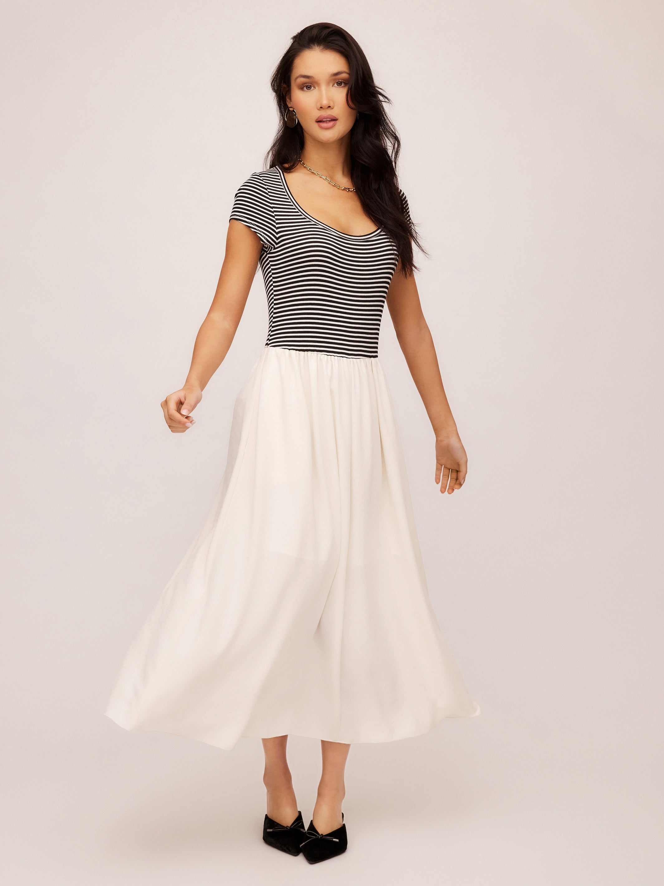 Contrast Hem Sylvie Dress