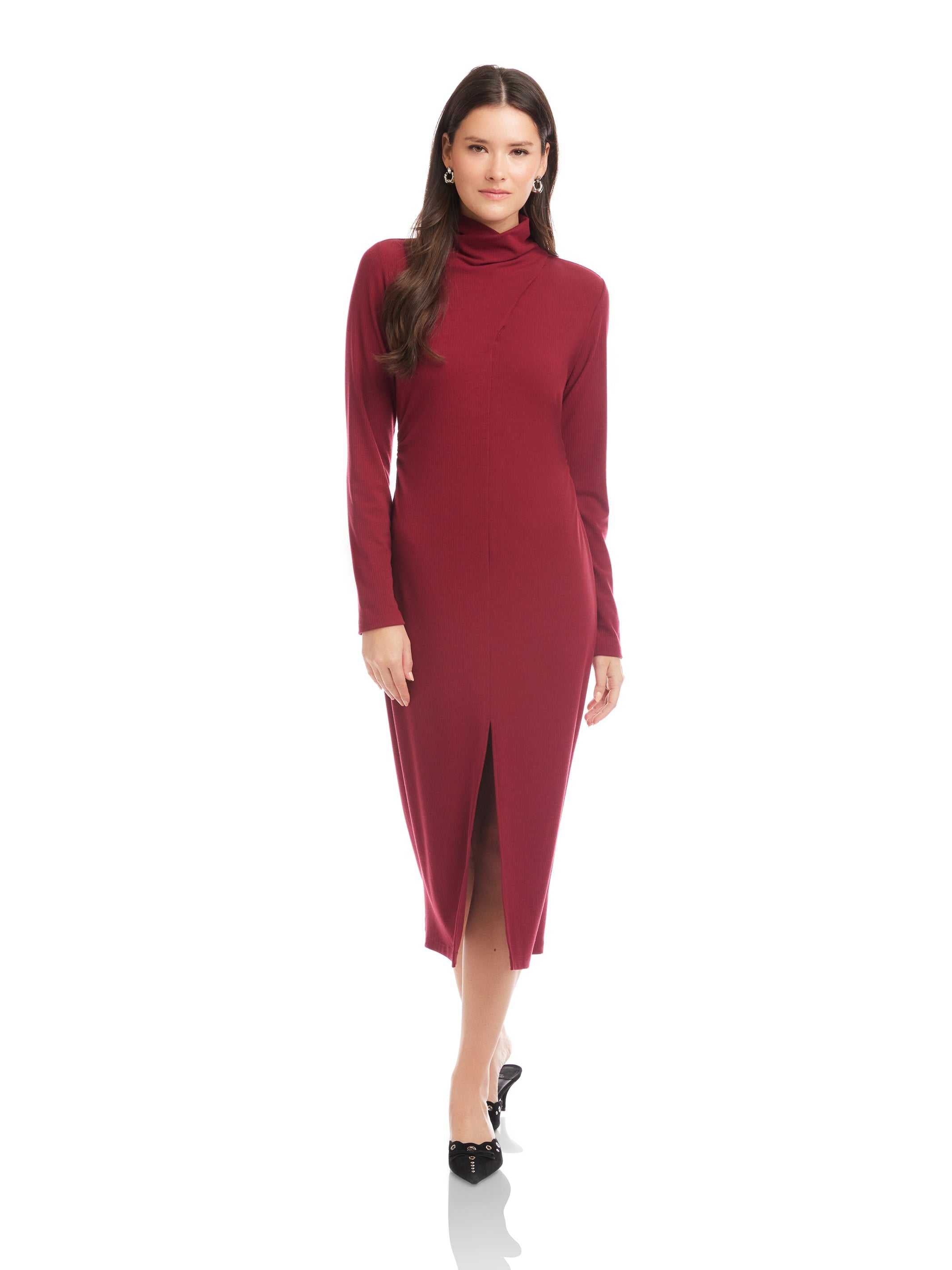 Tasha Turtleneck Midi Dress