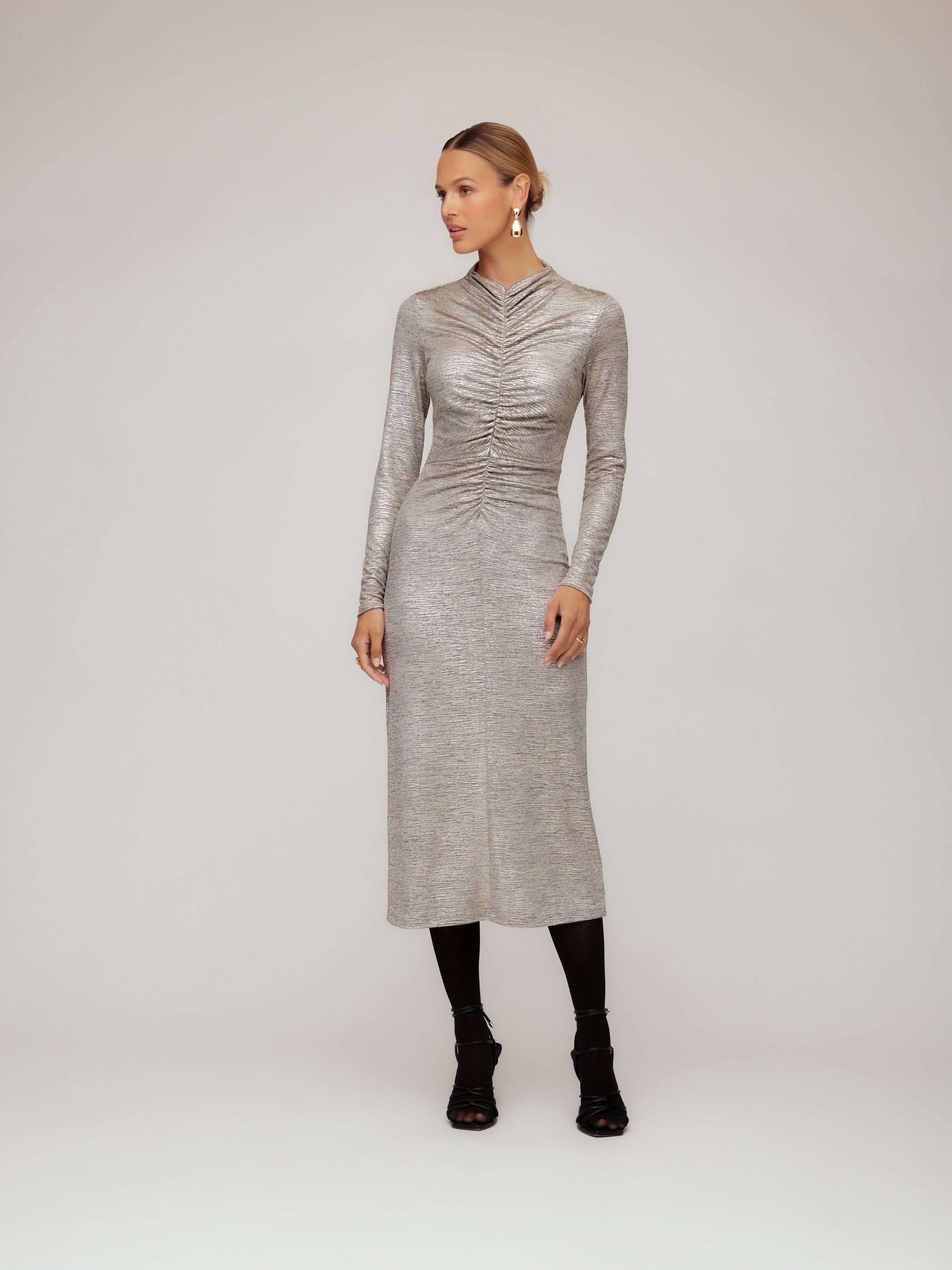 Ruched Selena Midi Dress