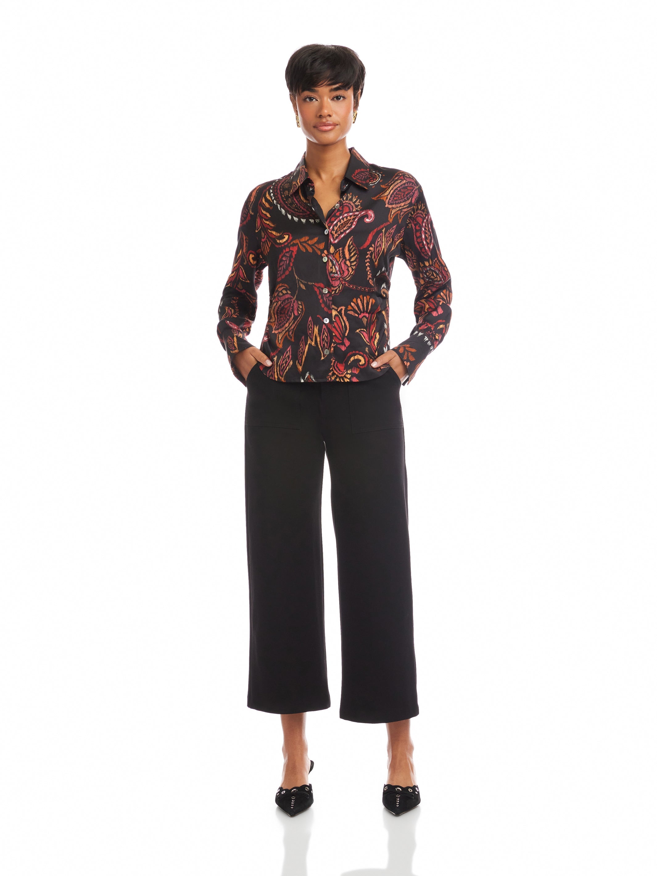 Tawnie Side-Pleat Shirt