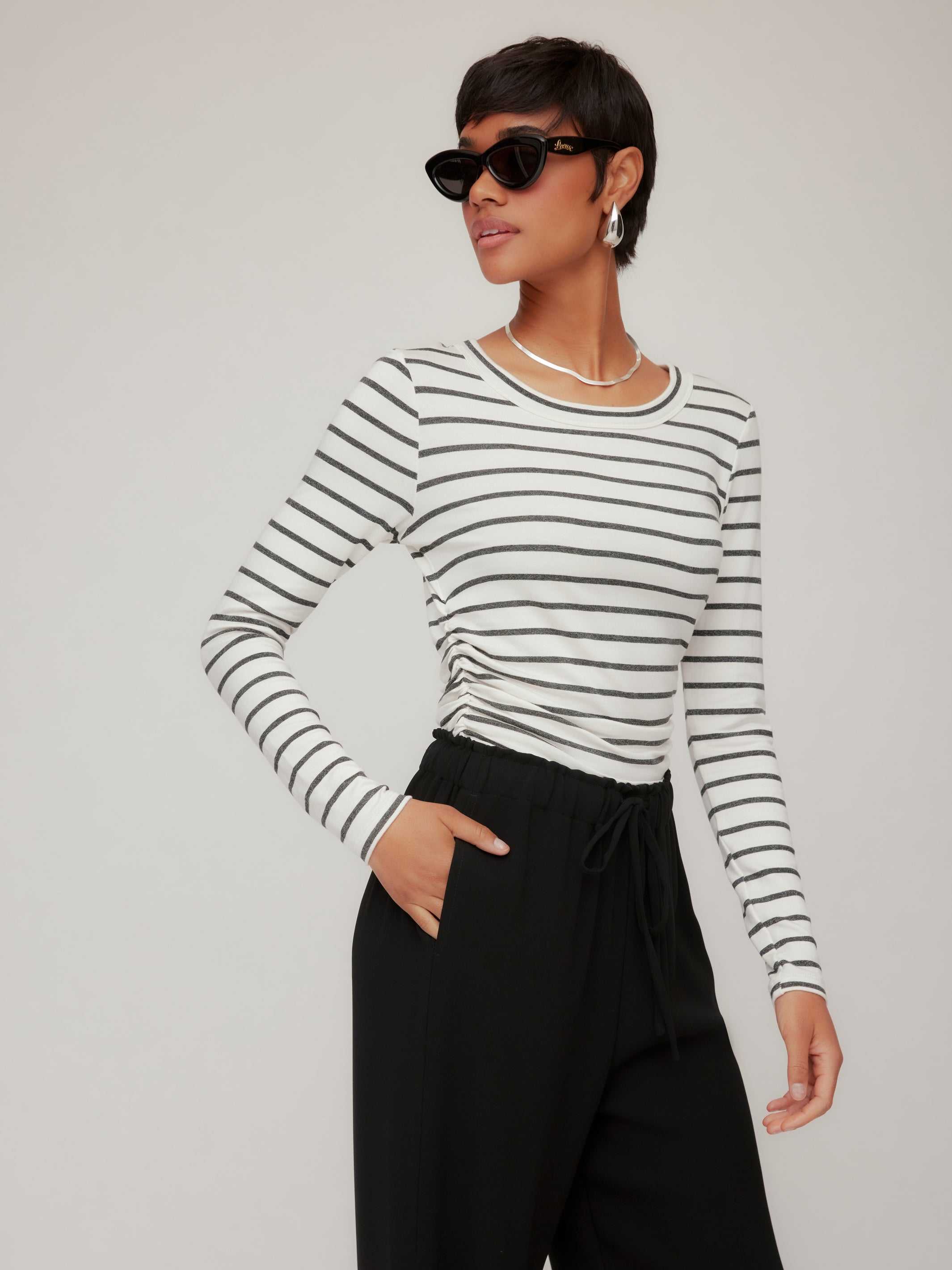 Steff Side Shirred Top