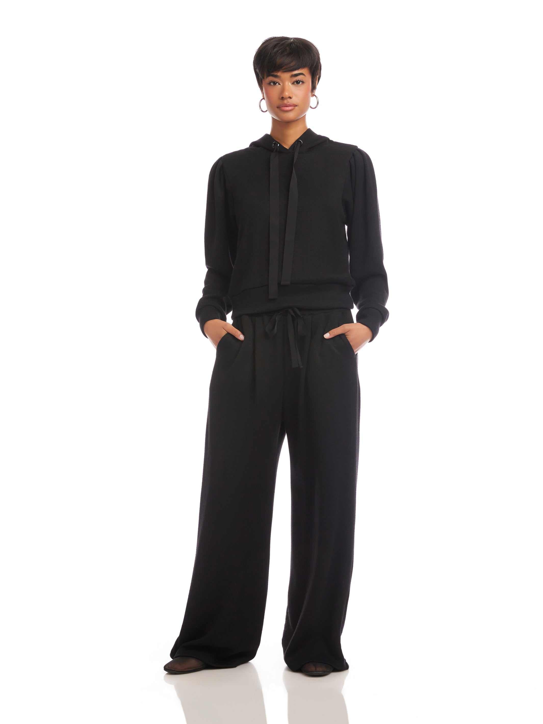 Nyri Pleat Sleeve Hoodie