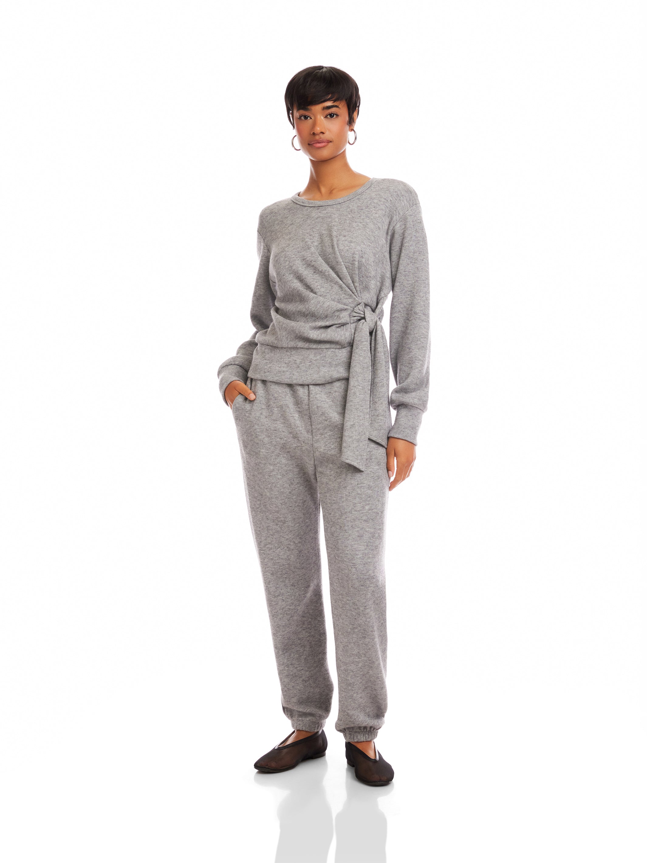 Drea Shirred Knot Top