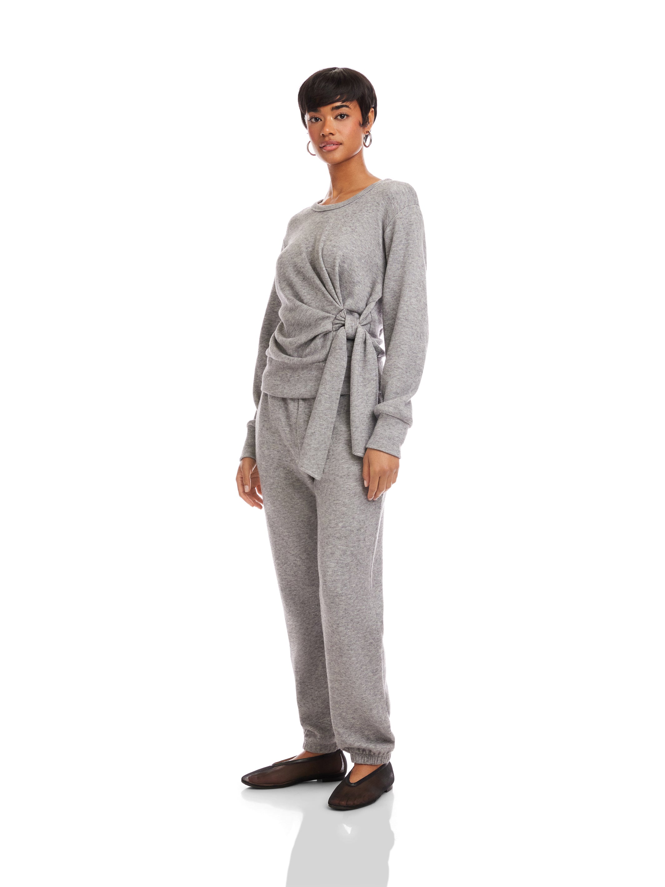 Drea Shirred Knot Top