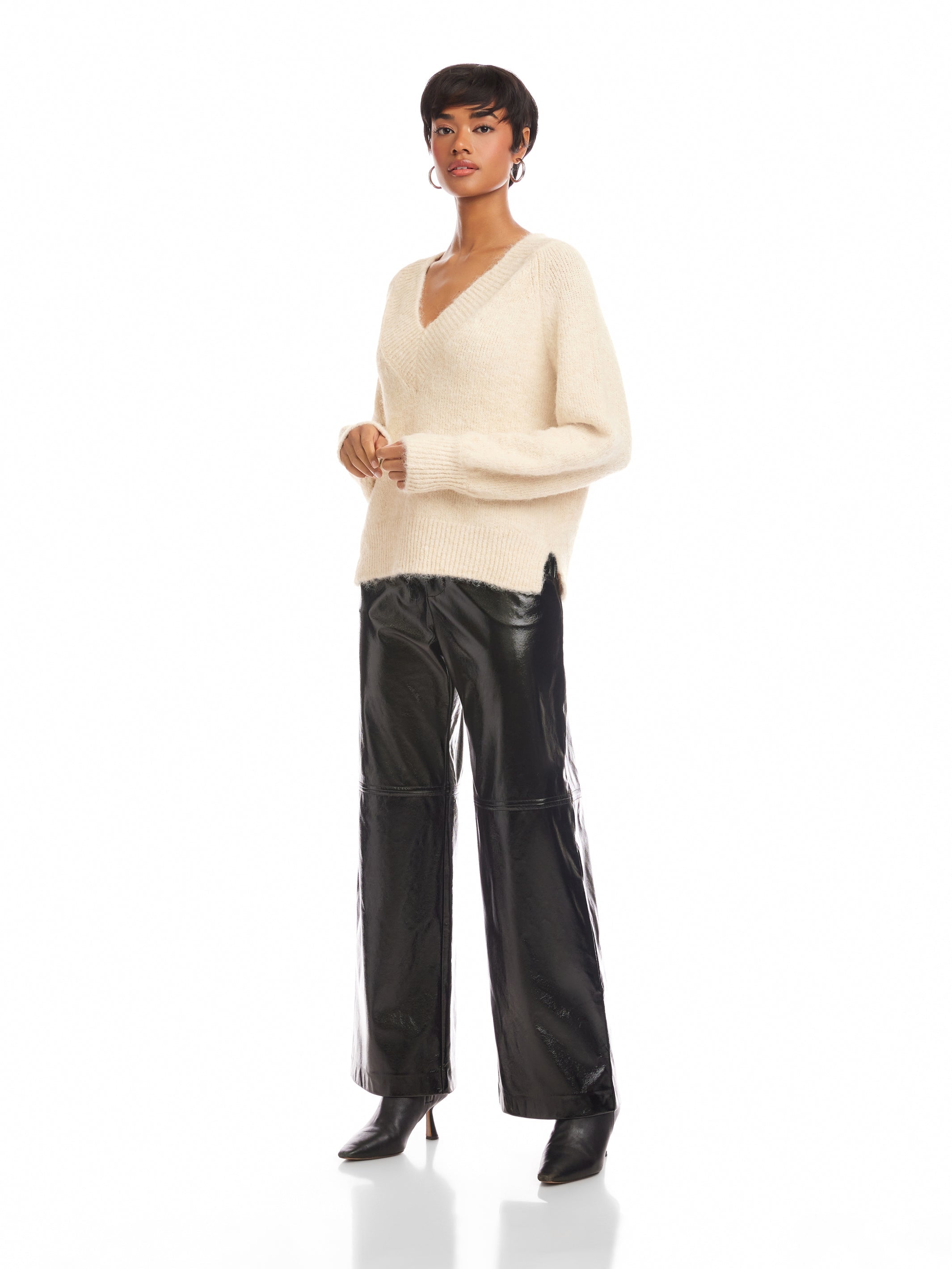 Heather V-Neck Sweater