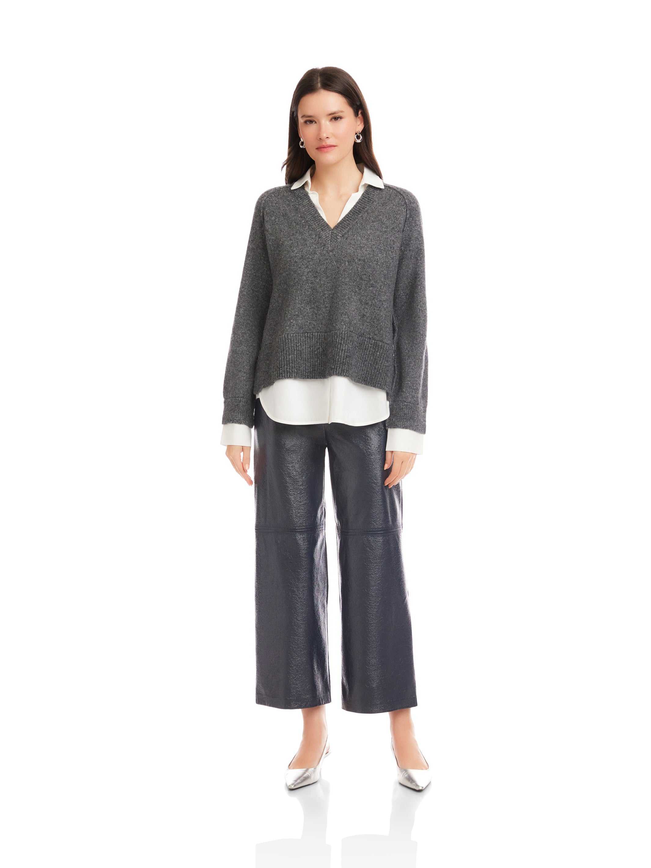 Carrie Mixed Media Sweater