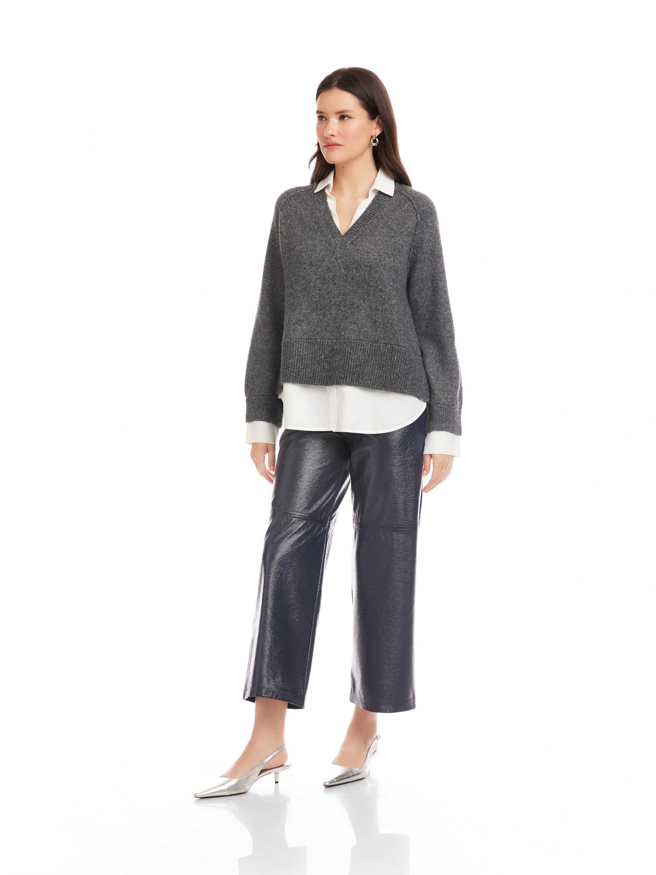 Carrie Mixed Media Sweater