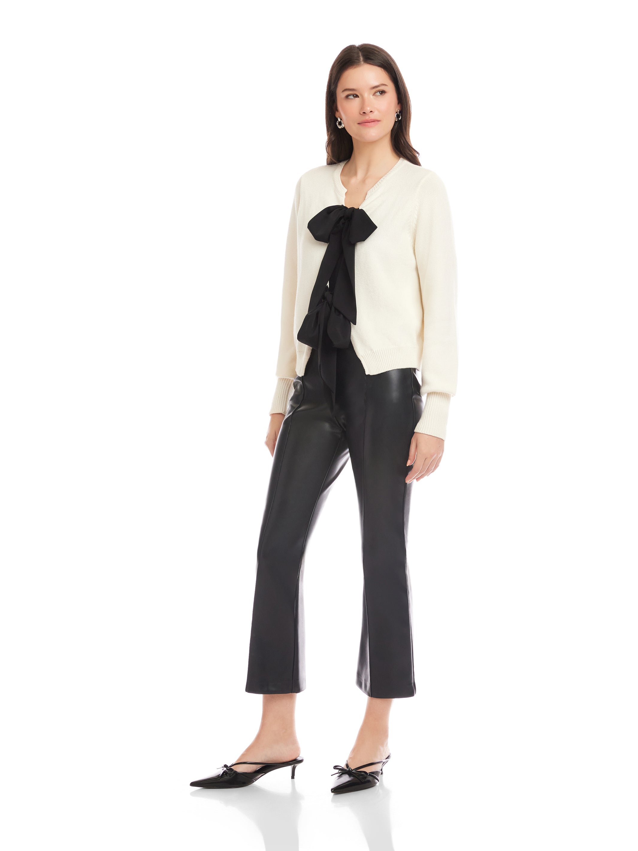 Dena Ribbon Tie Sweater