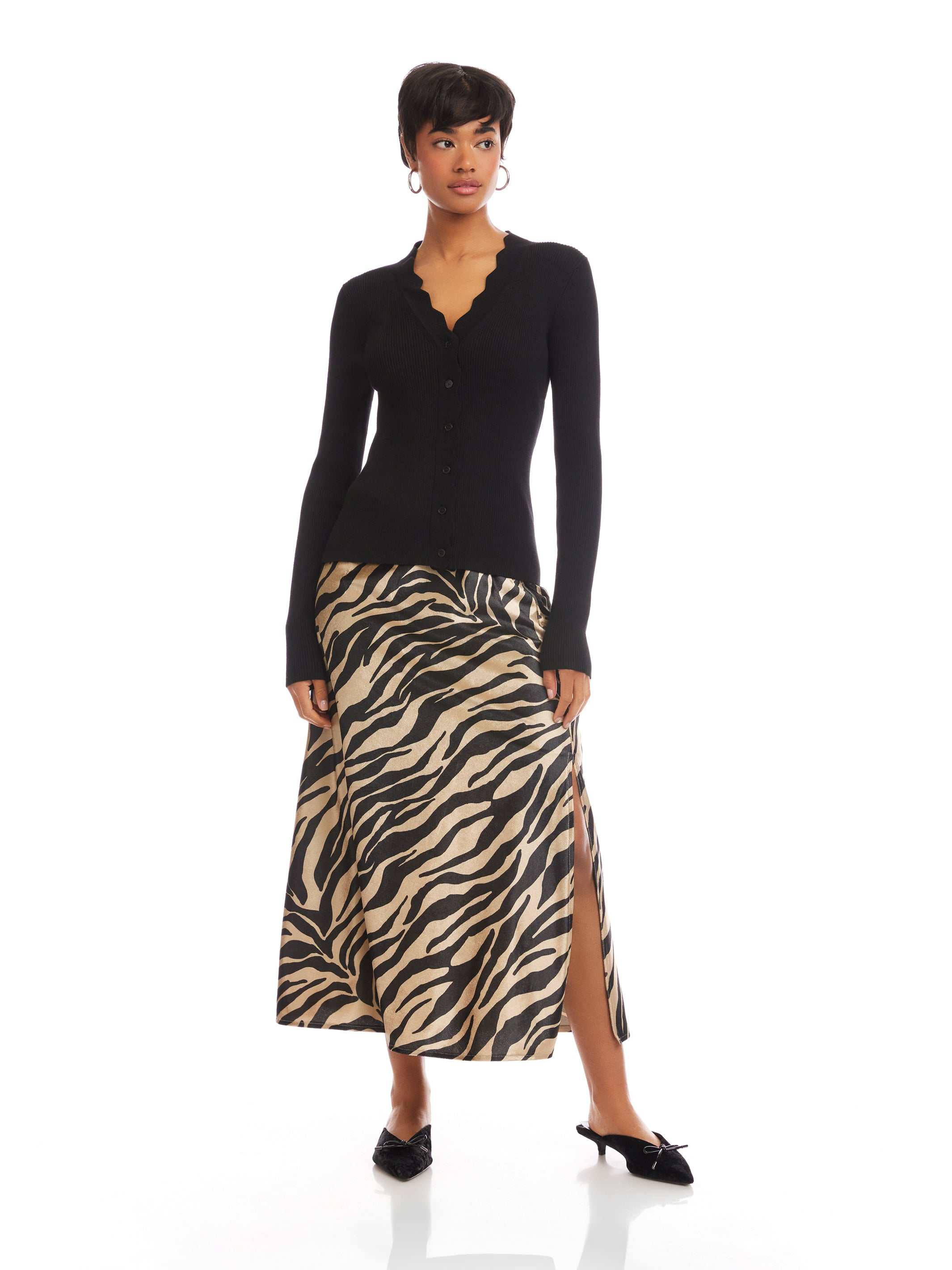 Bliss Scallop Edge Cardigan